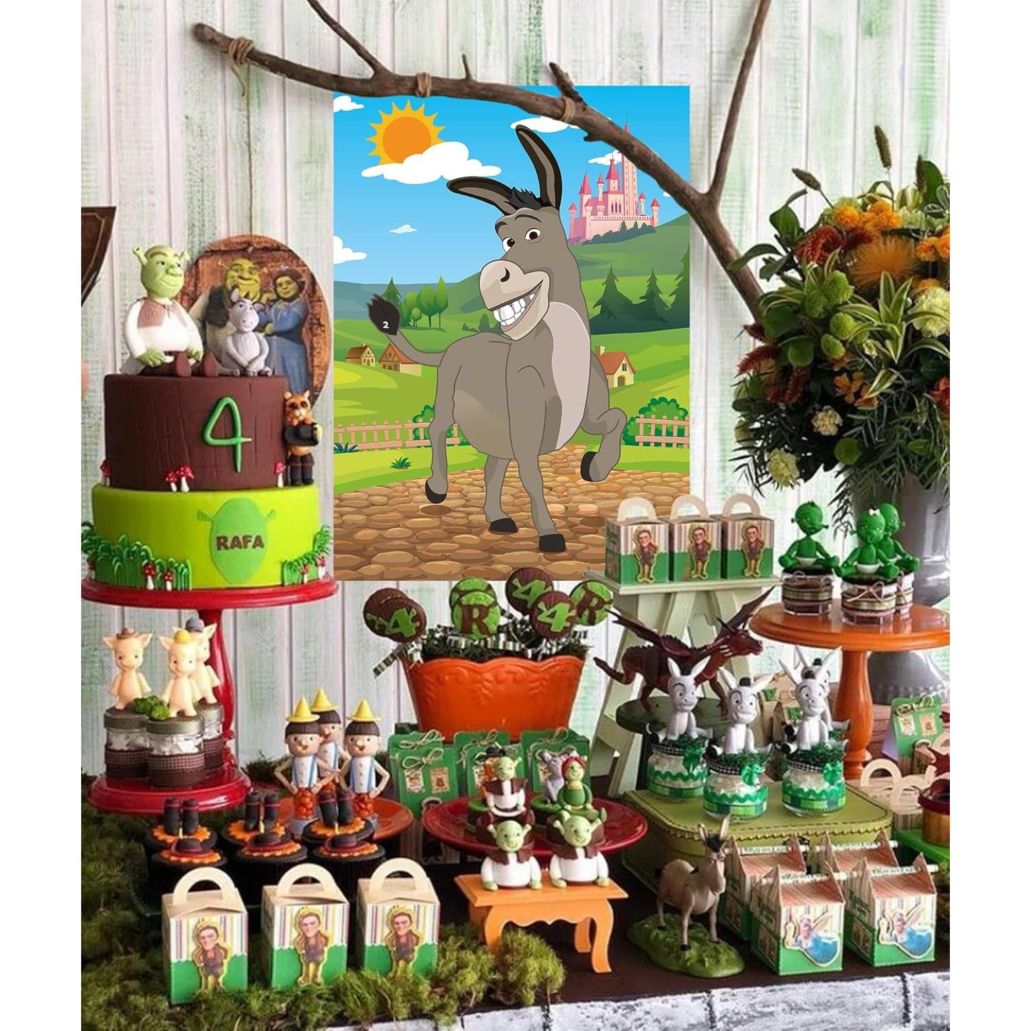 Juego Clavar la Cola al Burro Joy Bang con Pegatinas y Antifaz