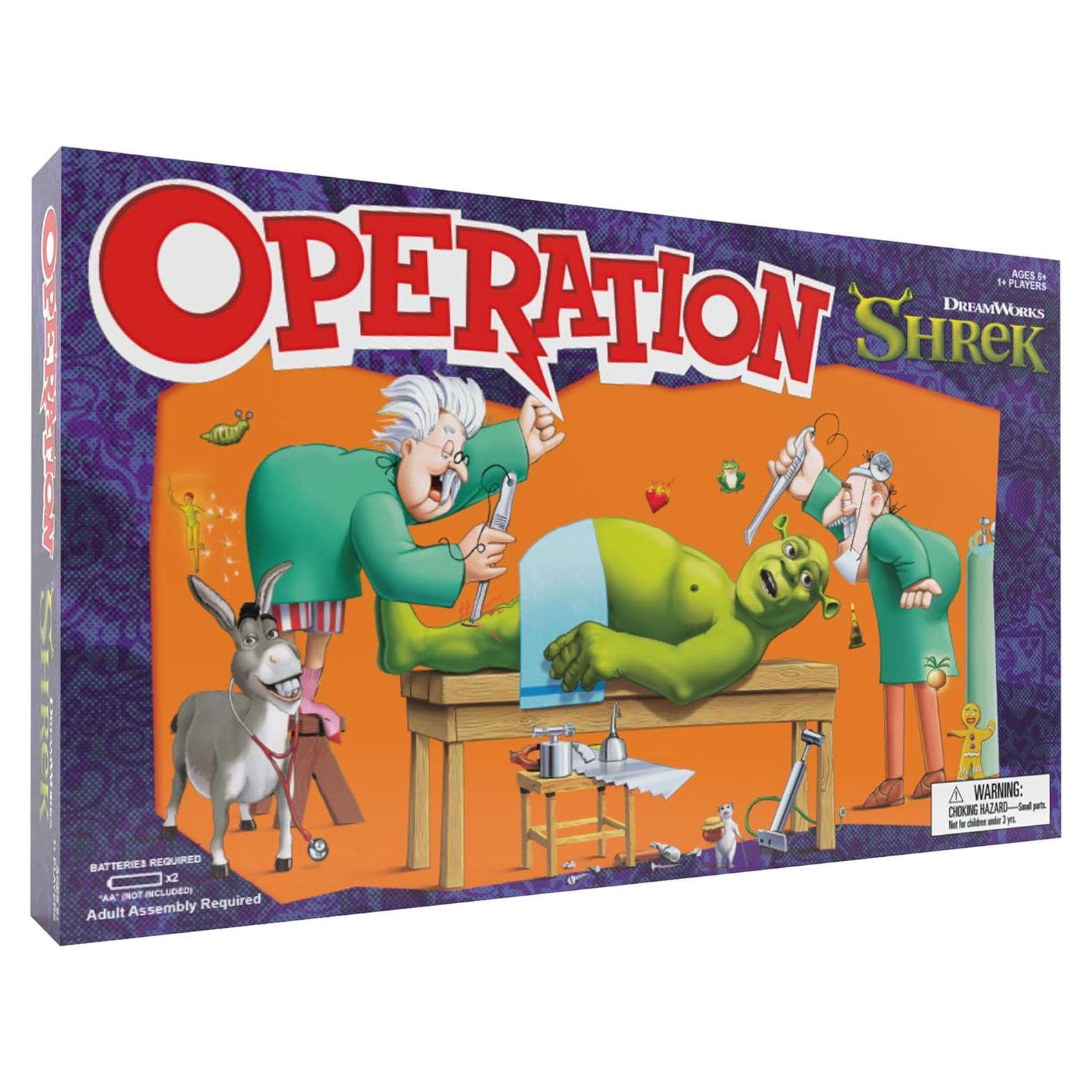 Juego de Mesa Operación Shrek - Funatomía 12 Piezas