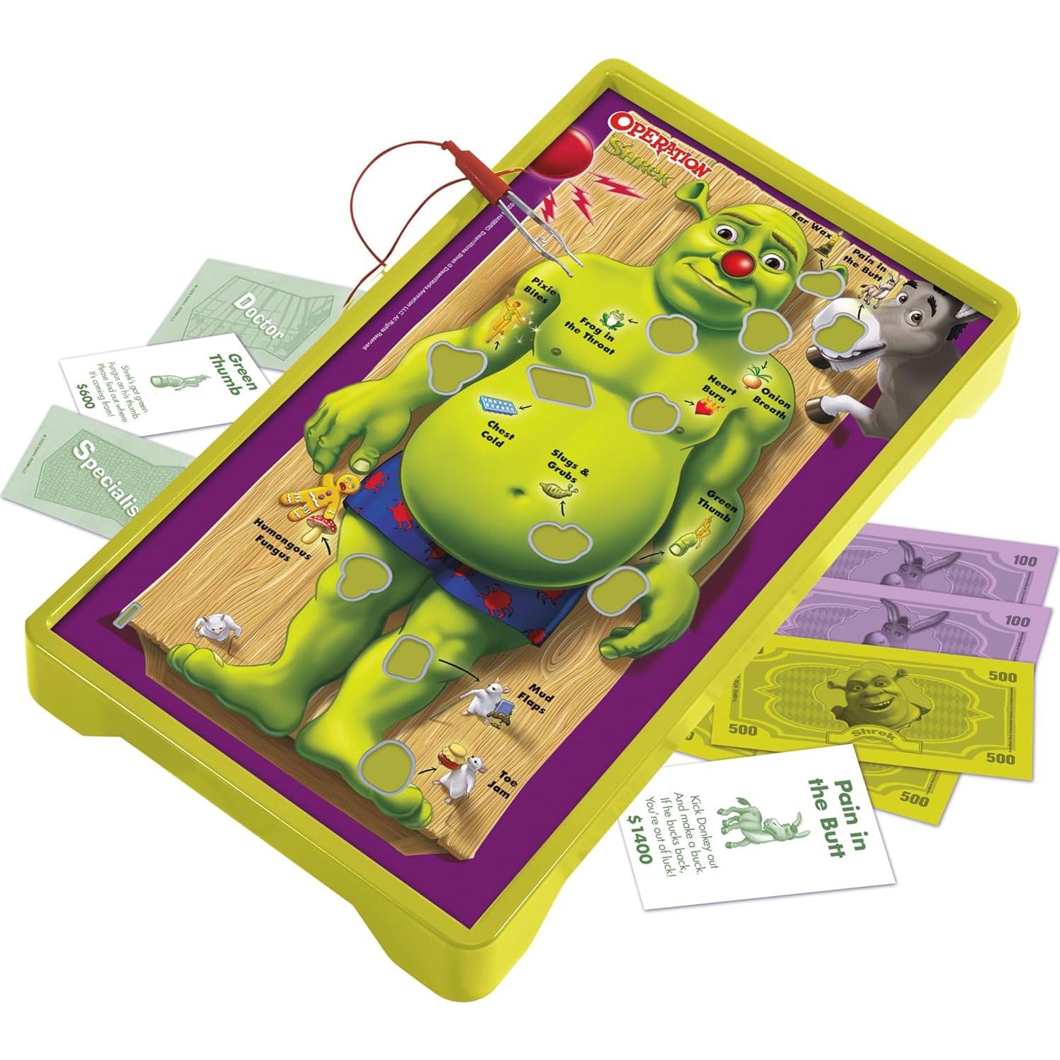 Juego de Mesa Operación Shrek - Funatomía 12 Piezas