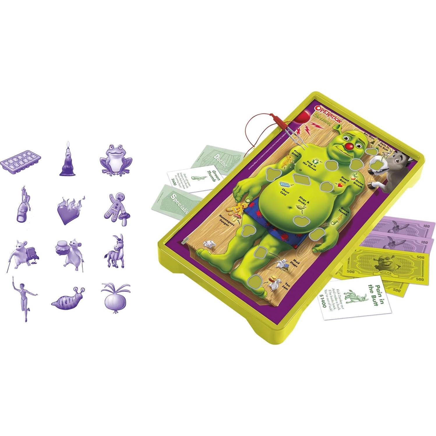 Juego de Mesa Operación Shrek - Funatomía 12 Piezas