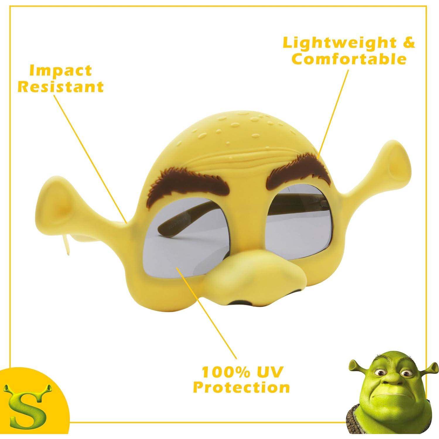 Gafas de sol Shrek Sun-Staches para niños | Disfraz ogro verde