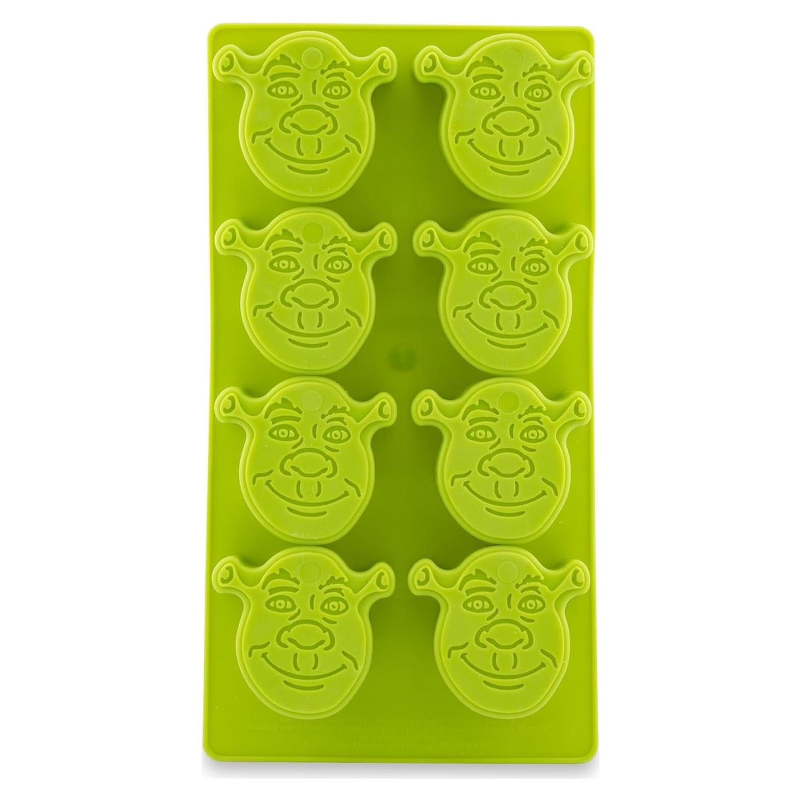 Bandeja de Hielo de Silicona Shrek - Molde Reutilizable 8 Cubos
