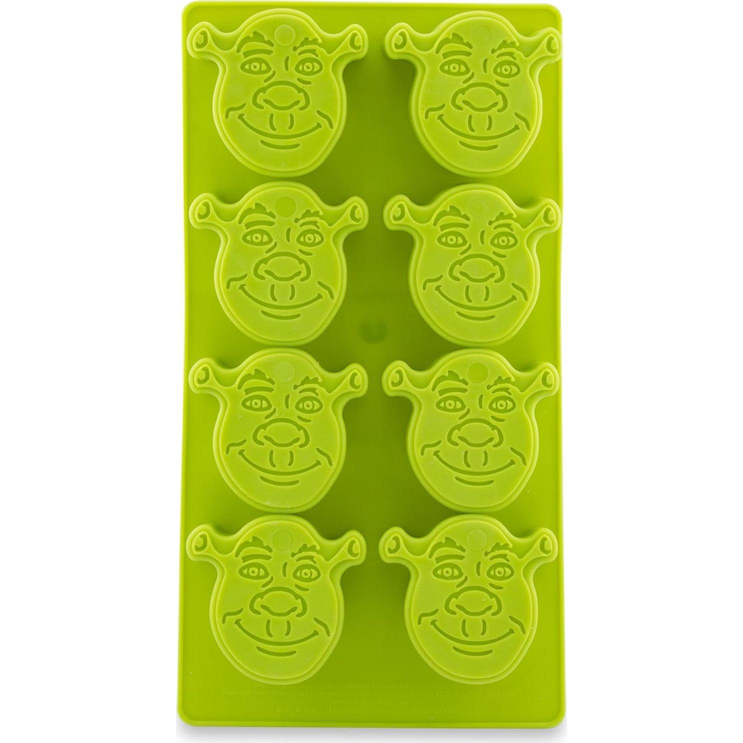 Bandeja de Hielo de Silicona Shrek - Molde Reutilizable 8 Cubos