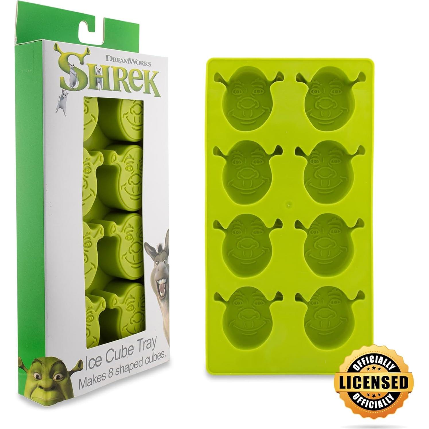 Bandeja de Hielo de Silicona Shrek - Molde Reutilizable 8 Cubos