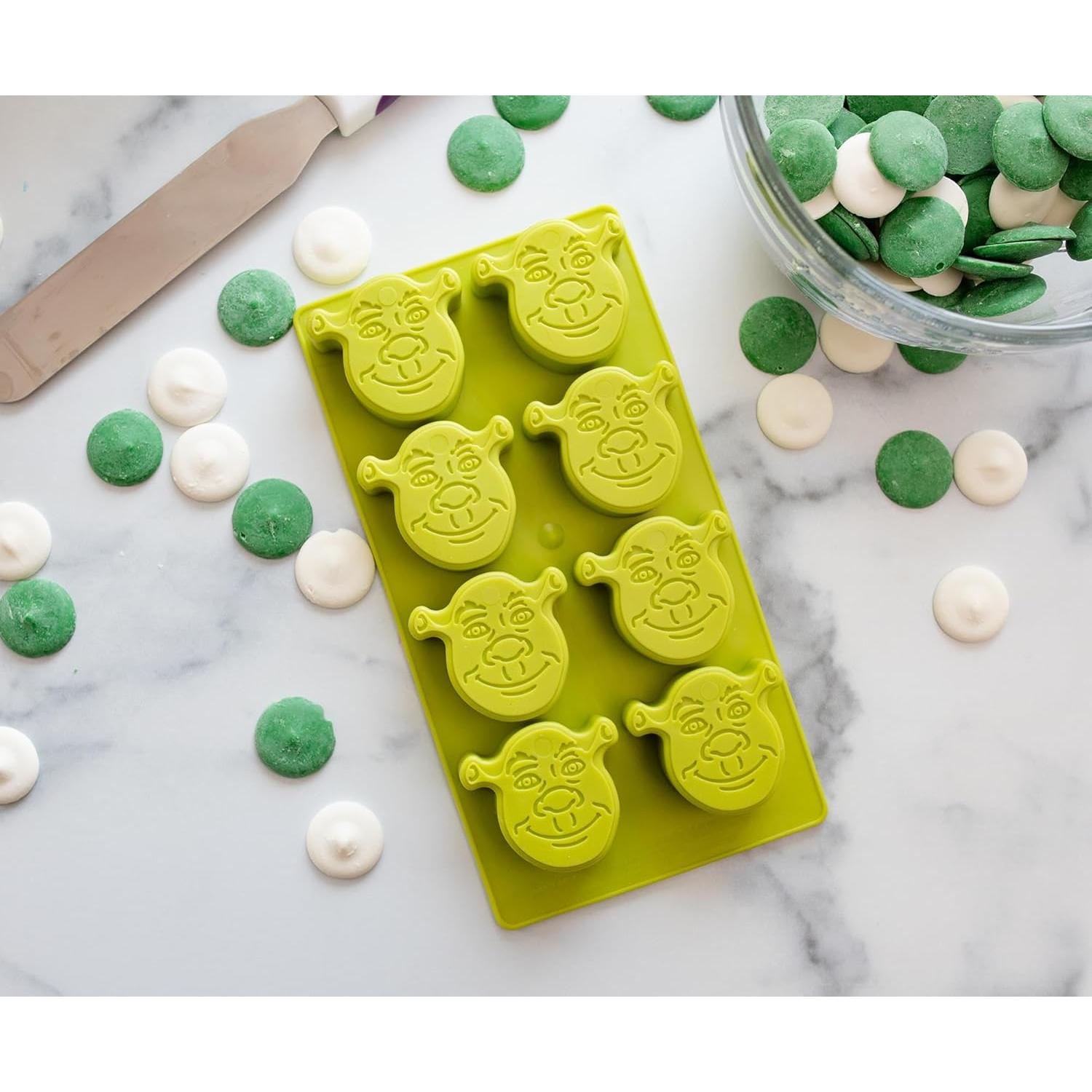 Bandeja de Hielo de Silicona Shrek - Molde Reutilizable 8 Cubos