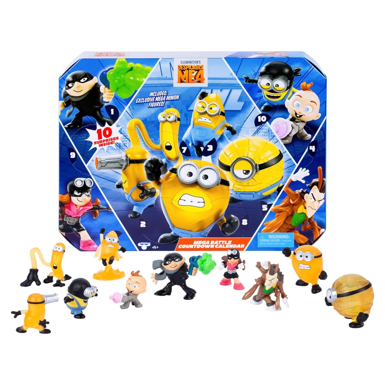 Calendario de Cuenta Regresiva Minions Mega Batalla 10 Figuras