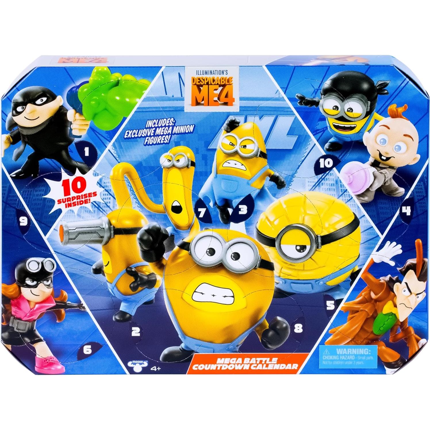 Calendario de Cuenta Regresiva Minions Mega Batalla 10 Figuras