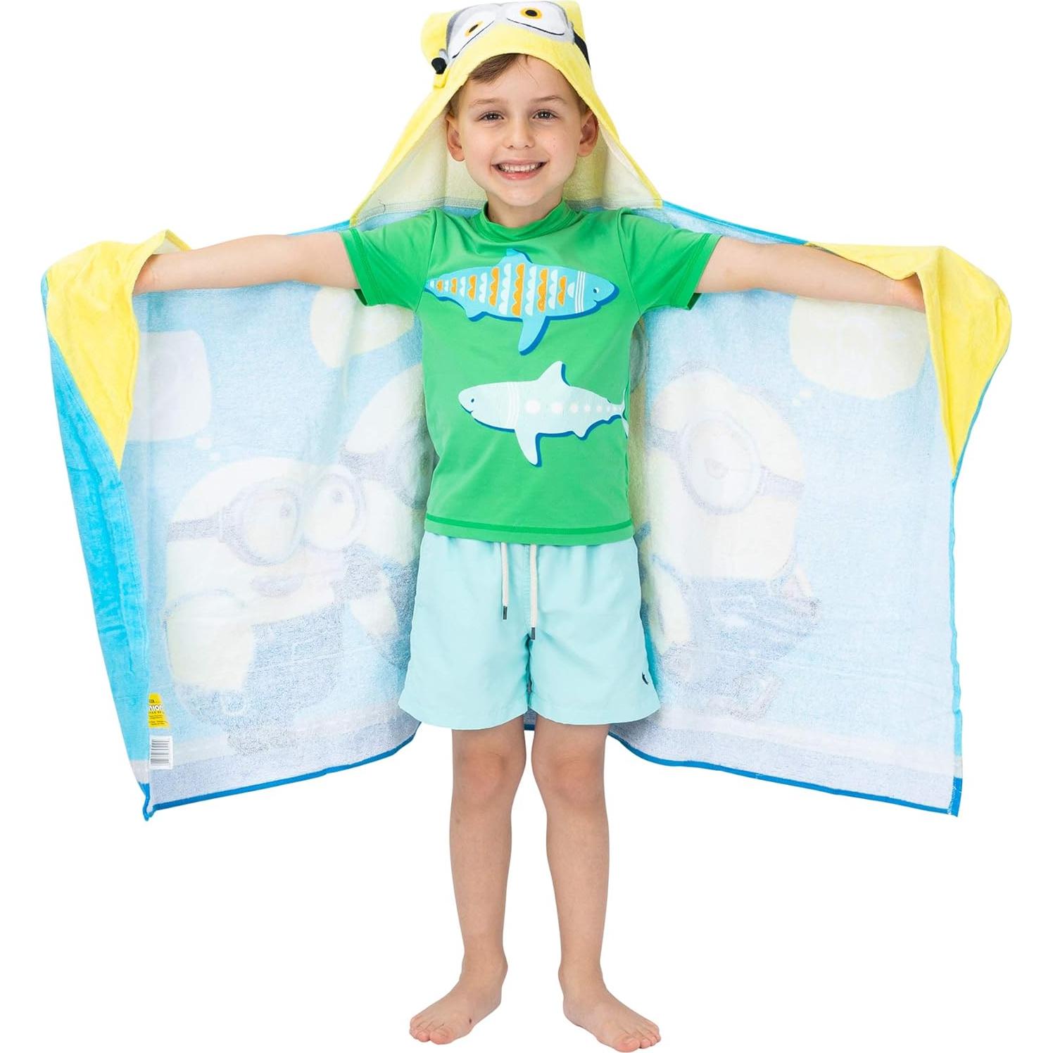 Toalla con Capucha de Algodón Minions Franco Kids 61x127cm