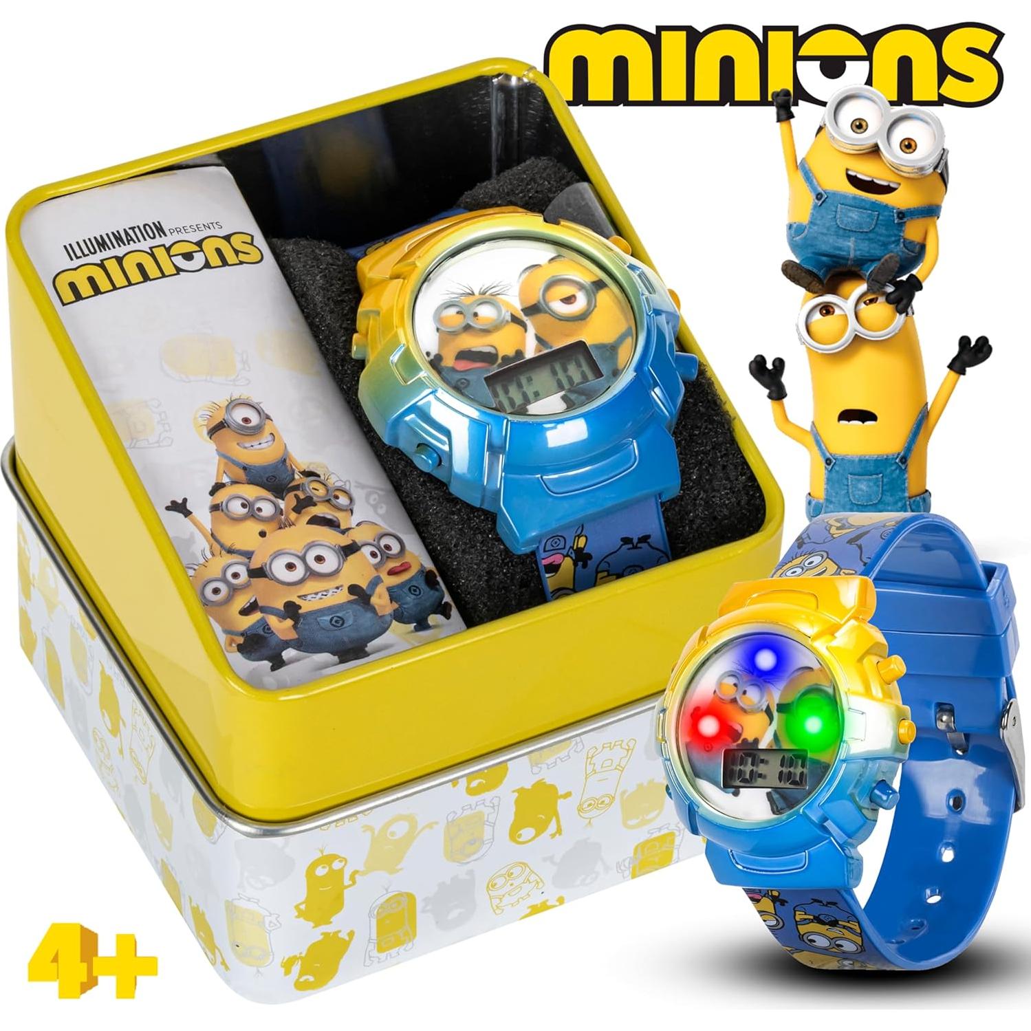 Reloj de Niños Minions con Luces Intermitentes y Pantalla LCD