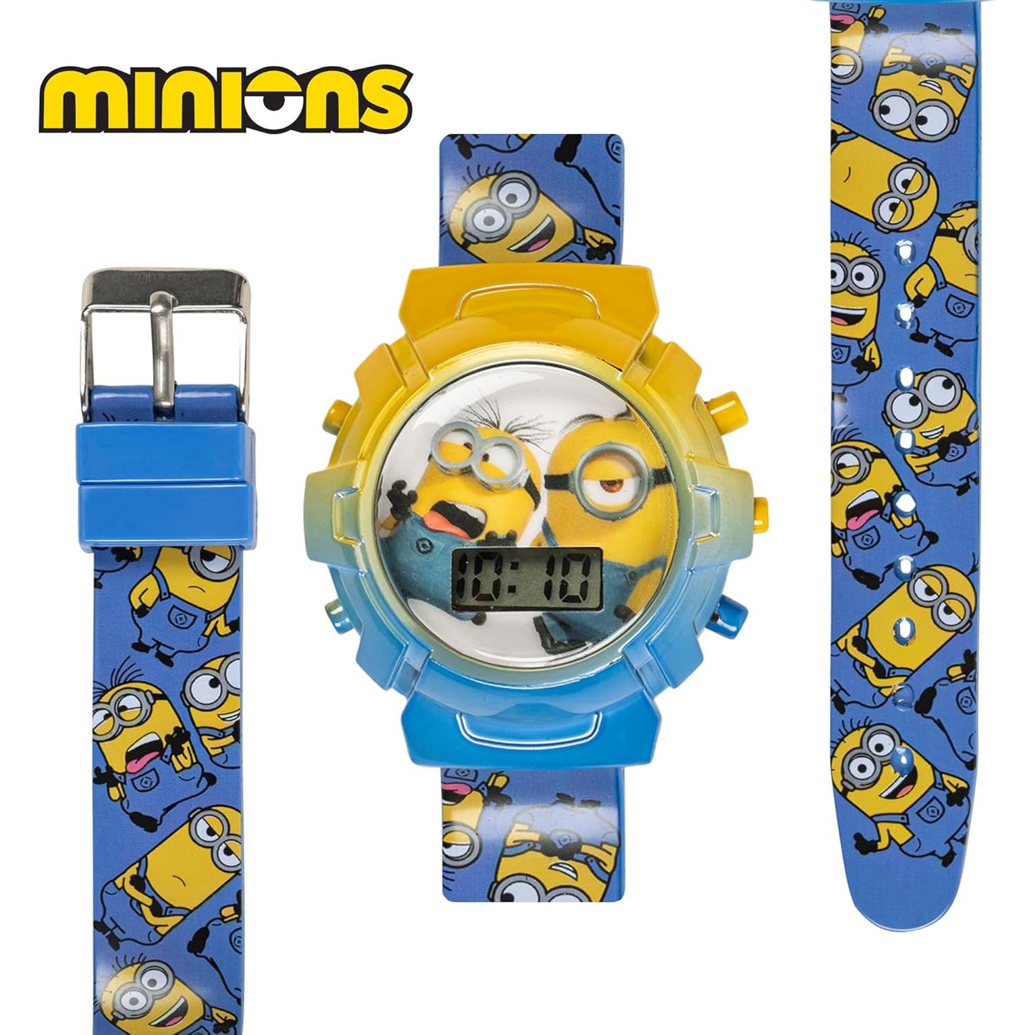 Reloj de Niños Minions con Luces Intermitentes y Pantalla LCD