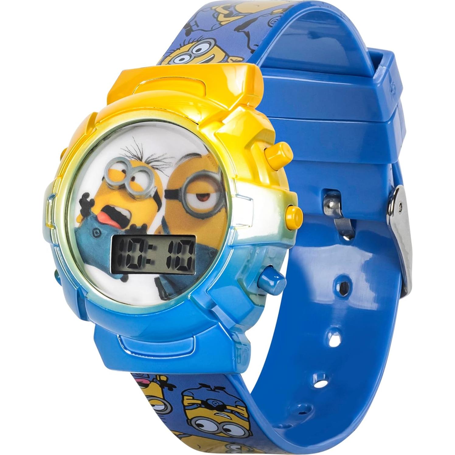 Reloj de Niños Minions con Luces Intermitentes y Pantalla LCD