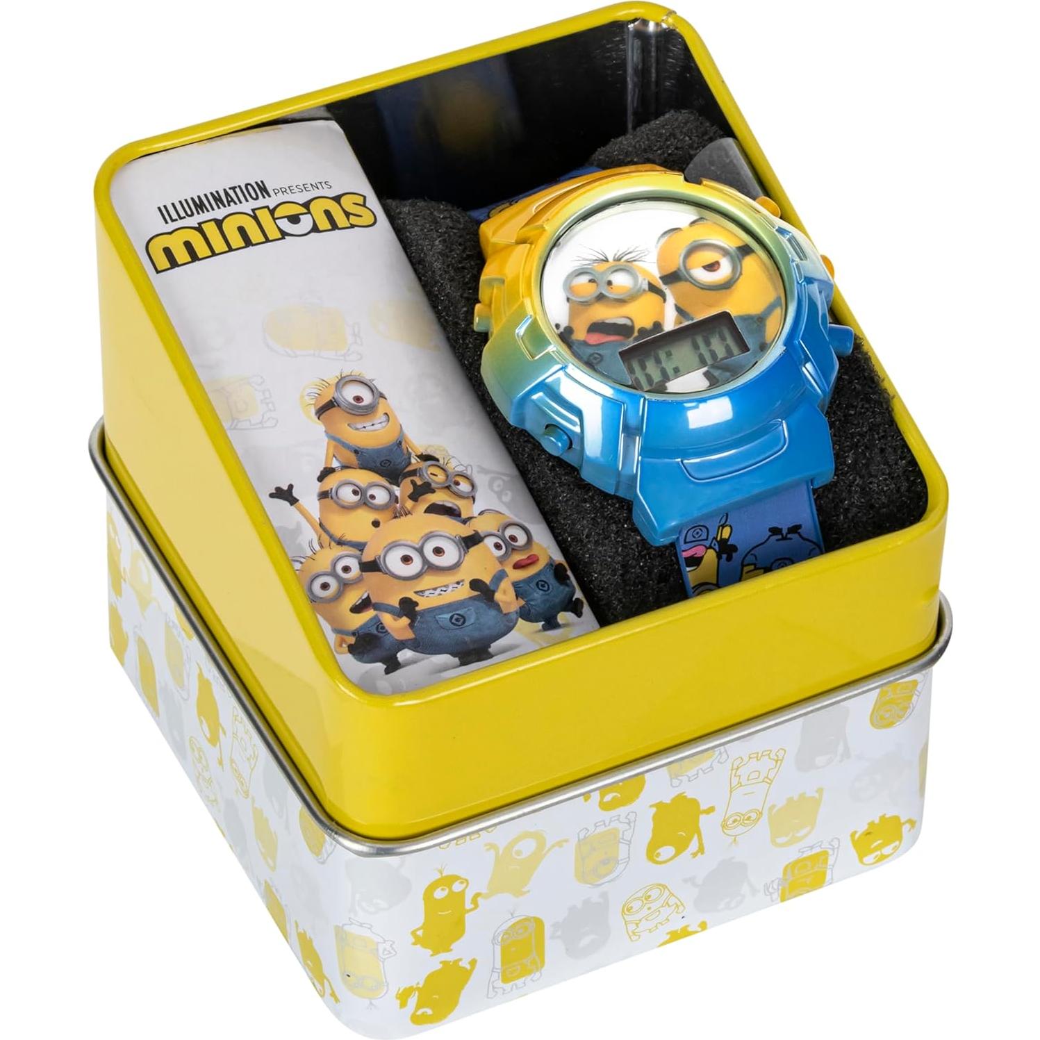 Reloj de Niños Minions con Luces Intermitentes y Pantalla LCD