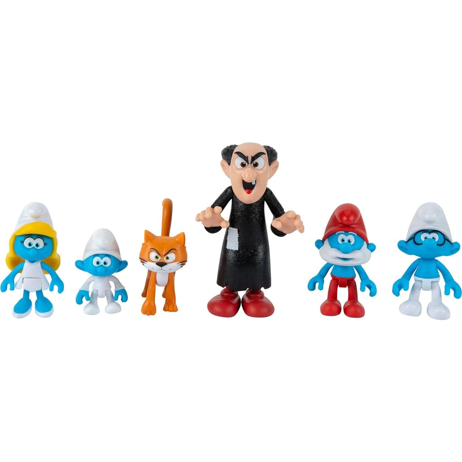 Figuras Los Pitufos vs Gargamel - Paquete 6 Figuras Articuladas