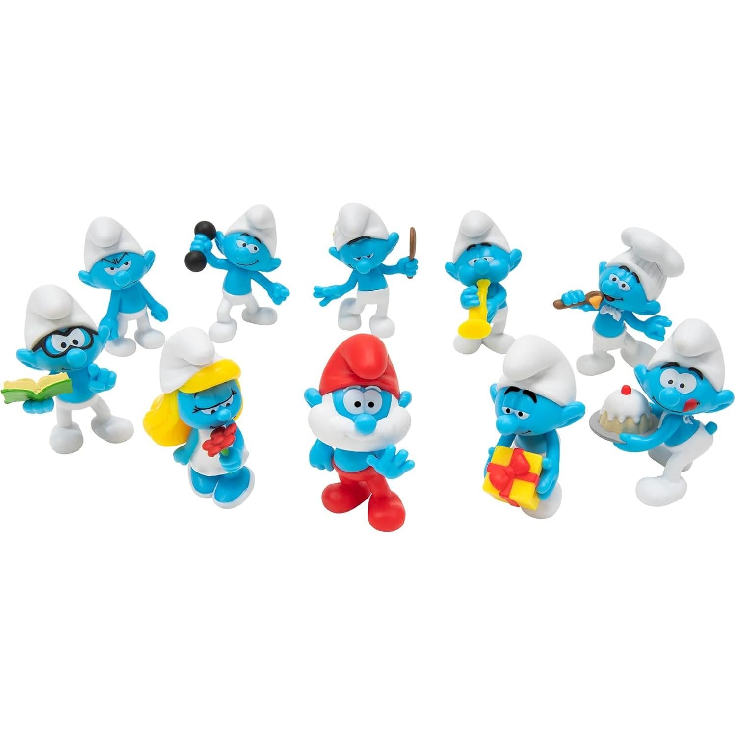 Paquete de 10 figuras clásicas Pitufos 40 Aniversario Jazwares