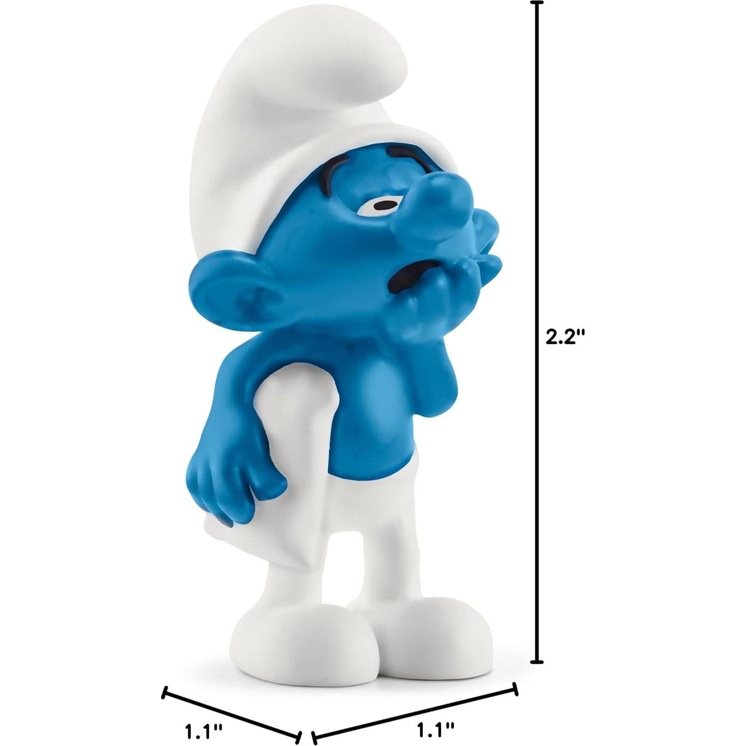 Figura Pitufo Perezoso Schleich 20838 Juguete Retro 3+