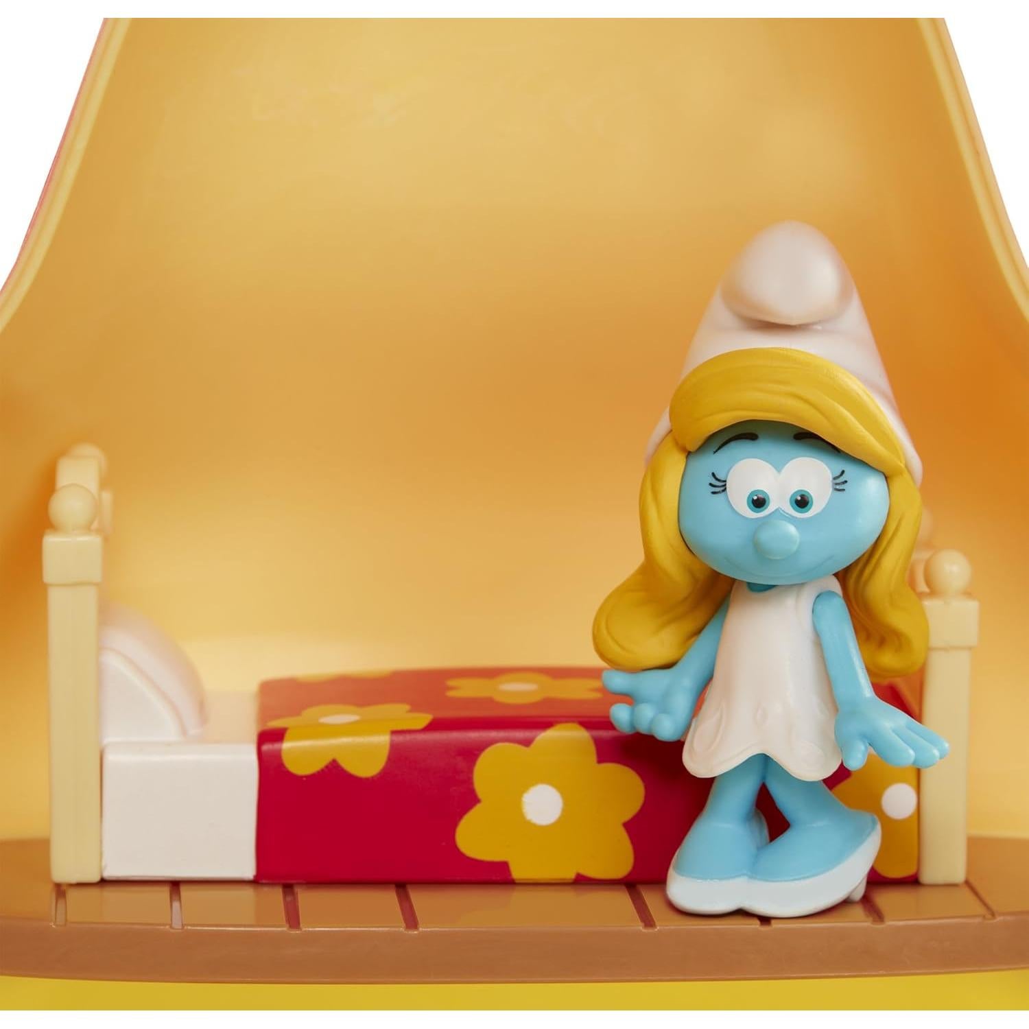 Casa de Hongo Pitufos Jakks con Figura de Pitufina