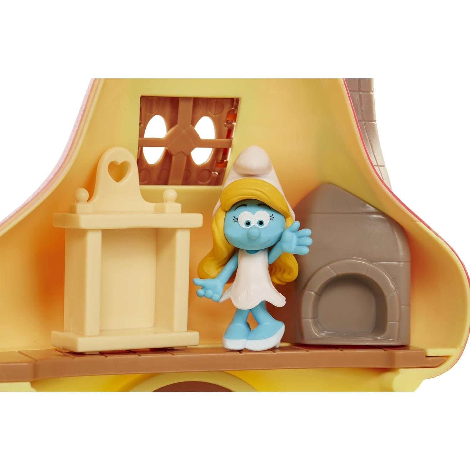 Casa de Hongo Pitufos Jakks con Figura de Pitufina