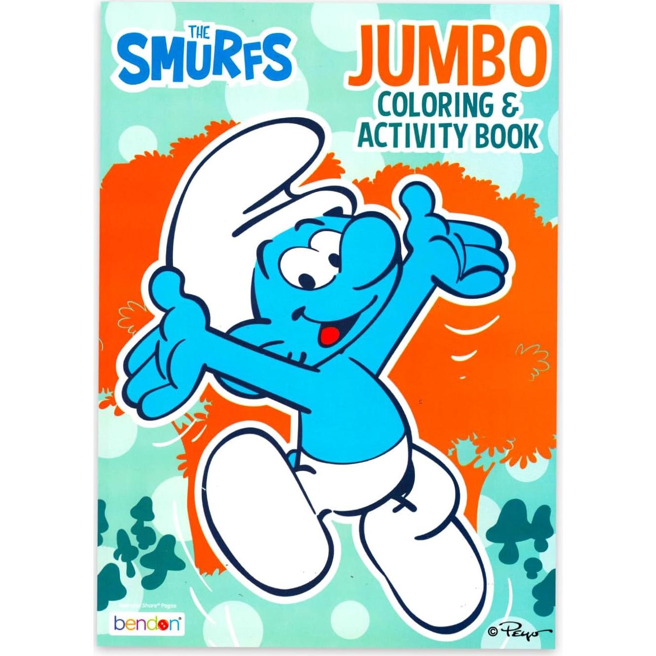 Set de Colorear Los Pitufos Peyo - 2 Libros y Tinta Mágica