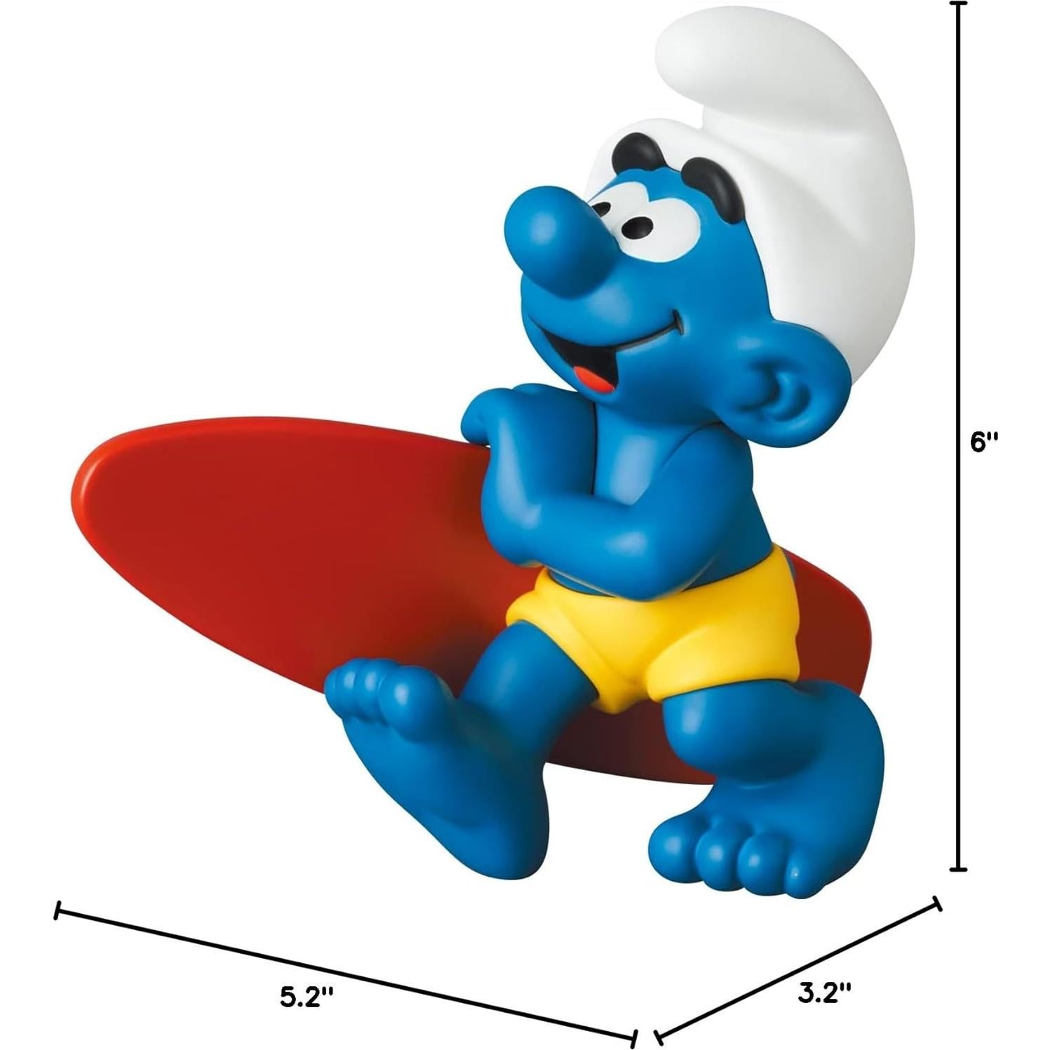 Figura Ultra Detalle Pitufo Surfista Medicom 7.6 cm