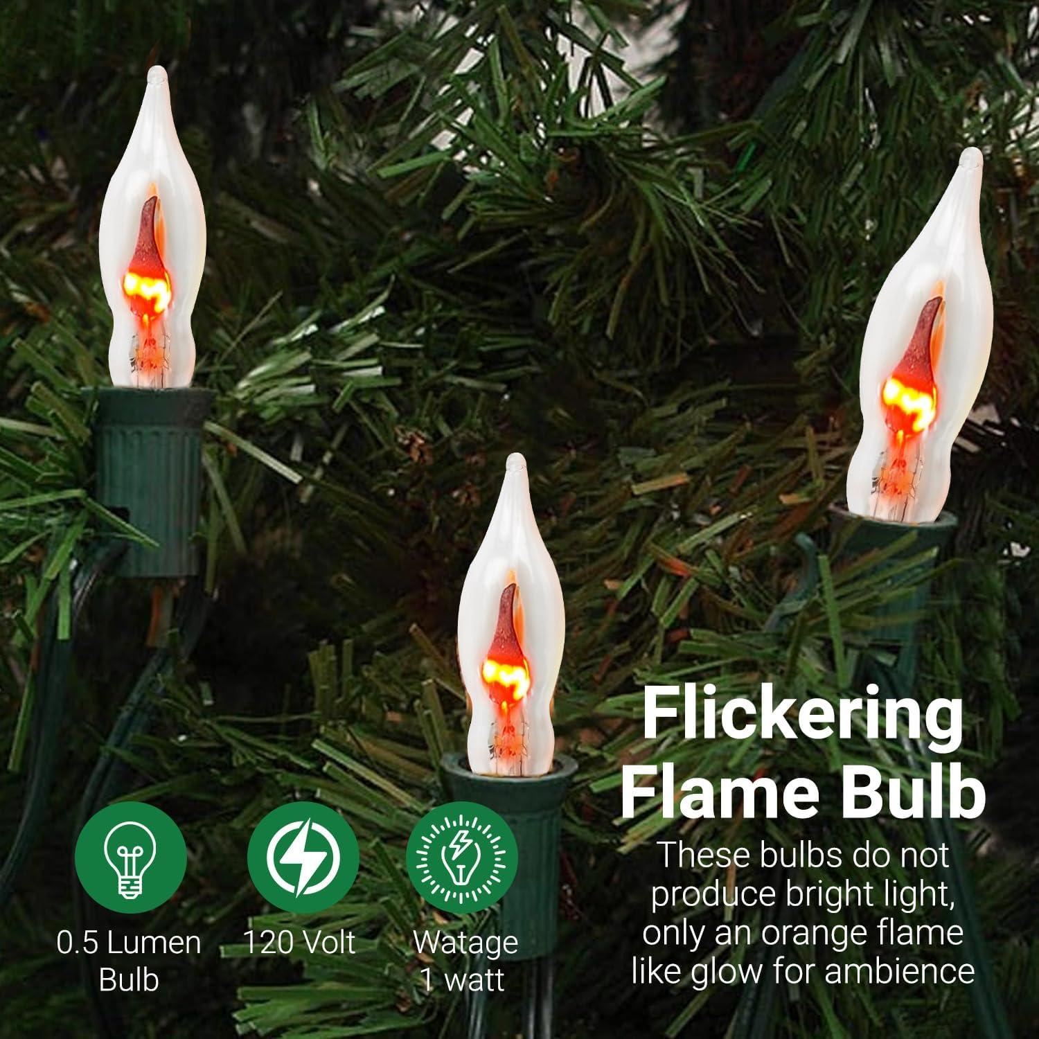 Bombilla Parpadeante Tupkee C7 E12 1W Naranja - 2/Paq