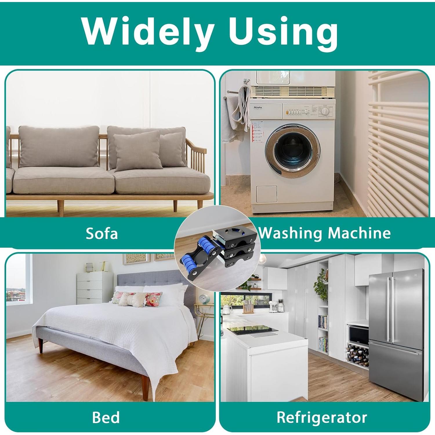 Deslizadores de Muebles WVIOUOPU con 8 Ruedas 340 kg