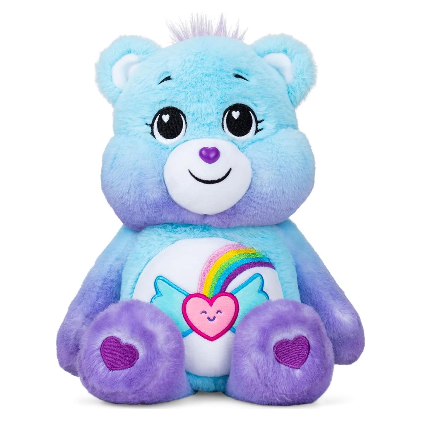 Care Bears Oso Soñador Brillante 35.56 cm - Peluche Azul Claro