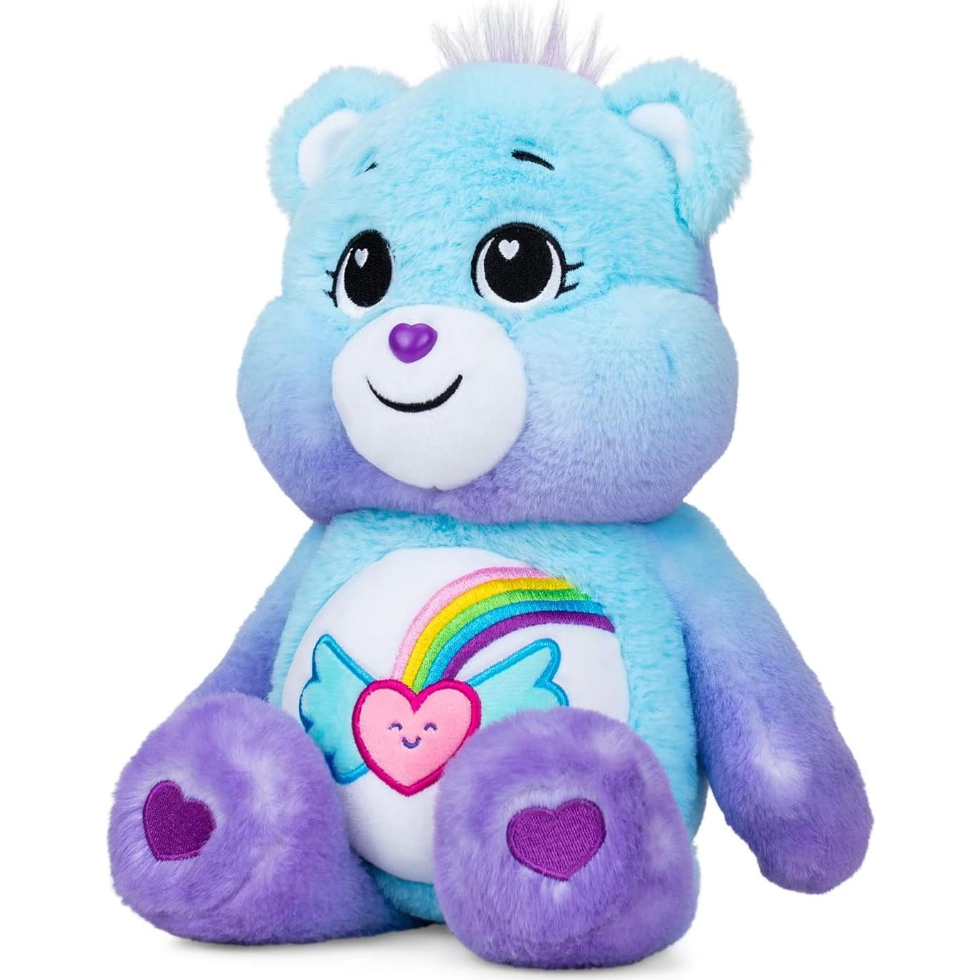 Care Bears Oso Soñador Brillante 35.56 cm - Peluche Azul Claro