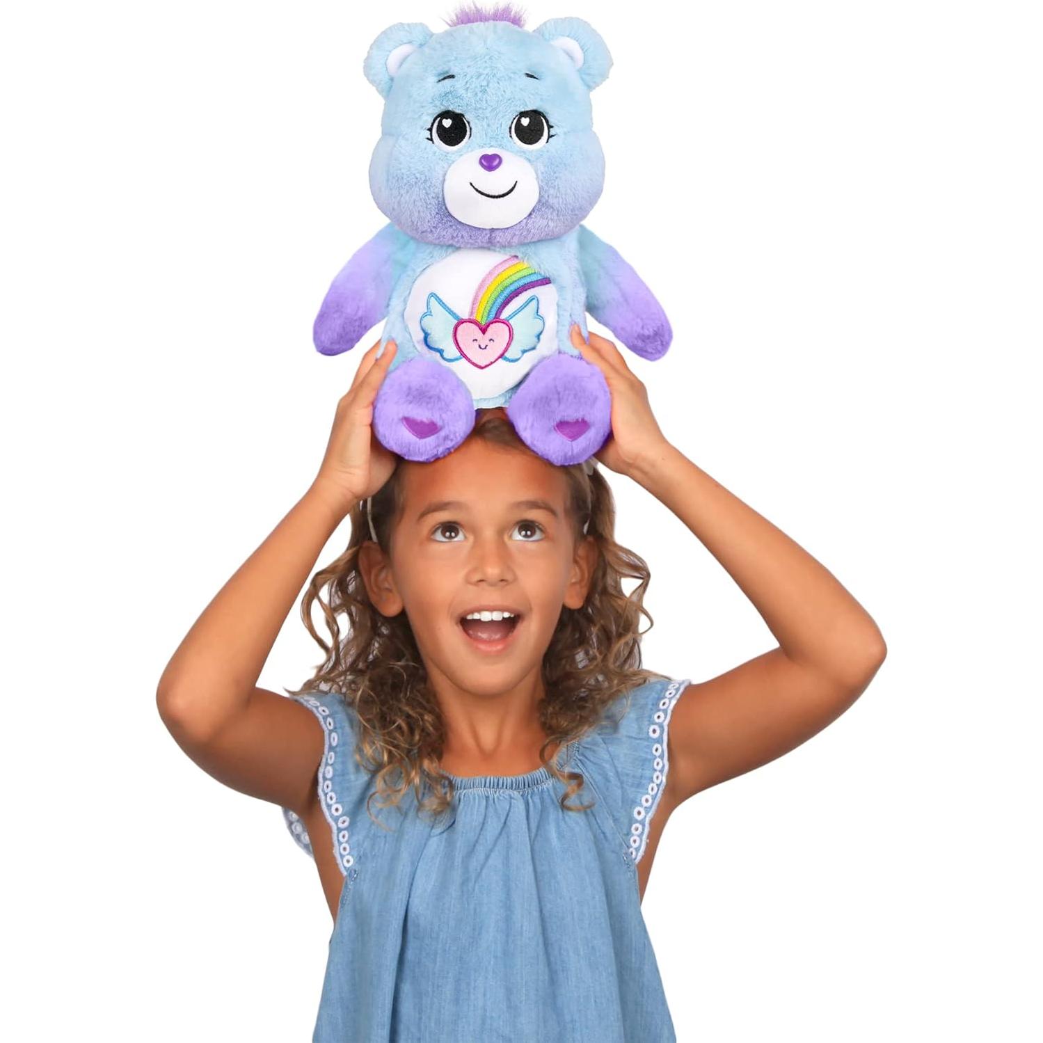 Care Bears Oso Soñador Brillante 35.56 cm - Peluche Azul Claro