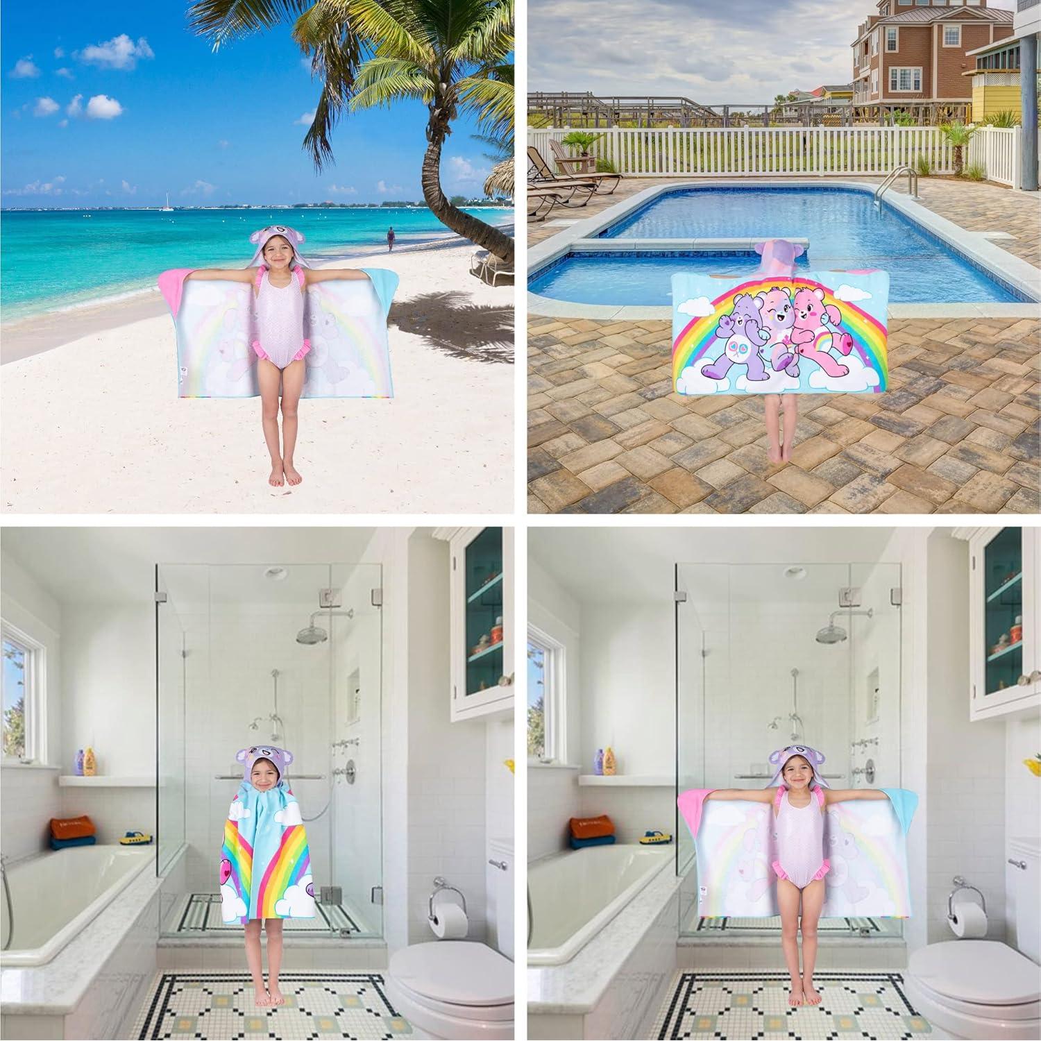 Toalla con Capucha de Algodón Care Bears 61x127 cm Franco Kids