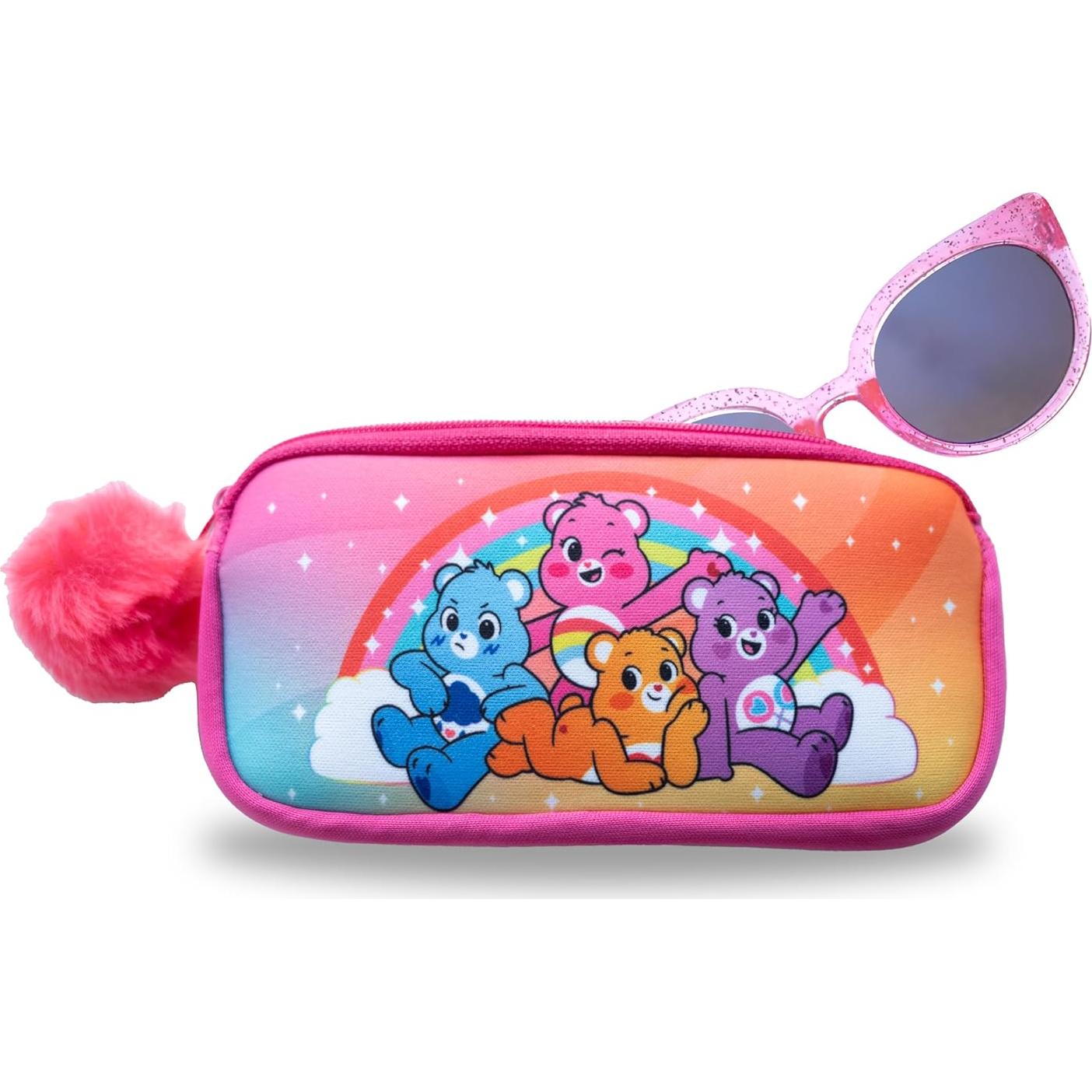 Gafas de sol para niñas Care Bears con estuche rosa claro