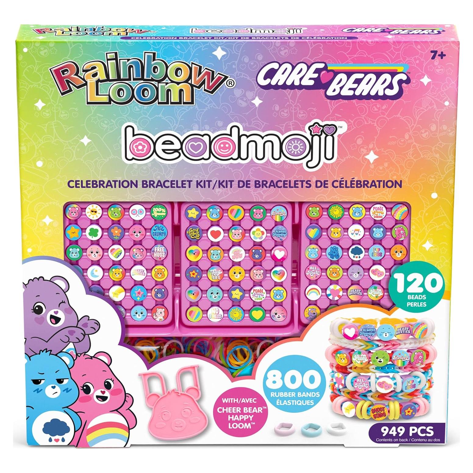 Kit de Pulsera de Goma Rainbow Loom Care Bears 949 Piezas