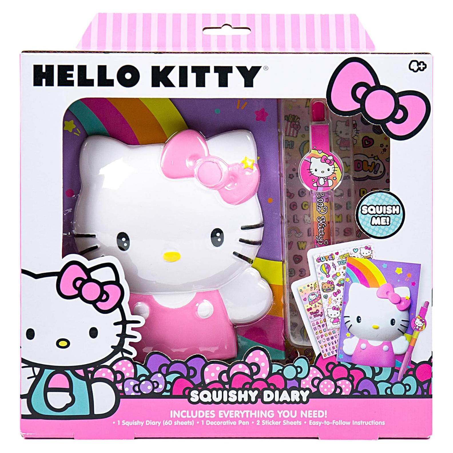 Diario Squishy Hello Kitty con Pegatinas - Horizon Group USA