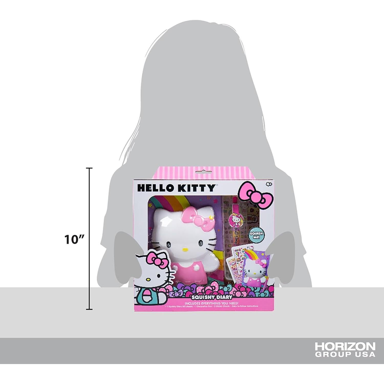 Diario Squishy Hello Kitty con Pegatinas - Horizon Group USA