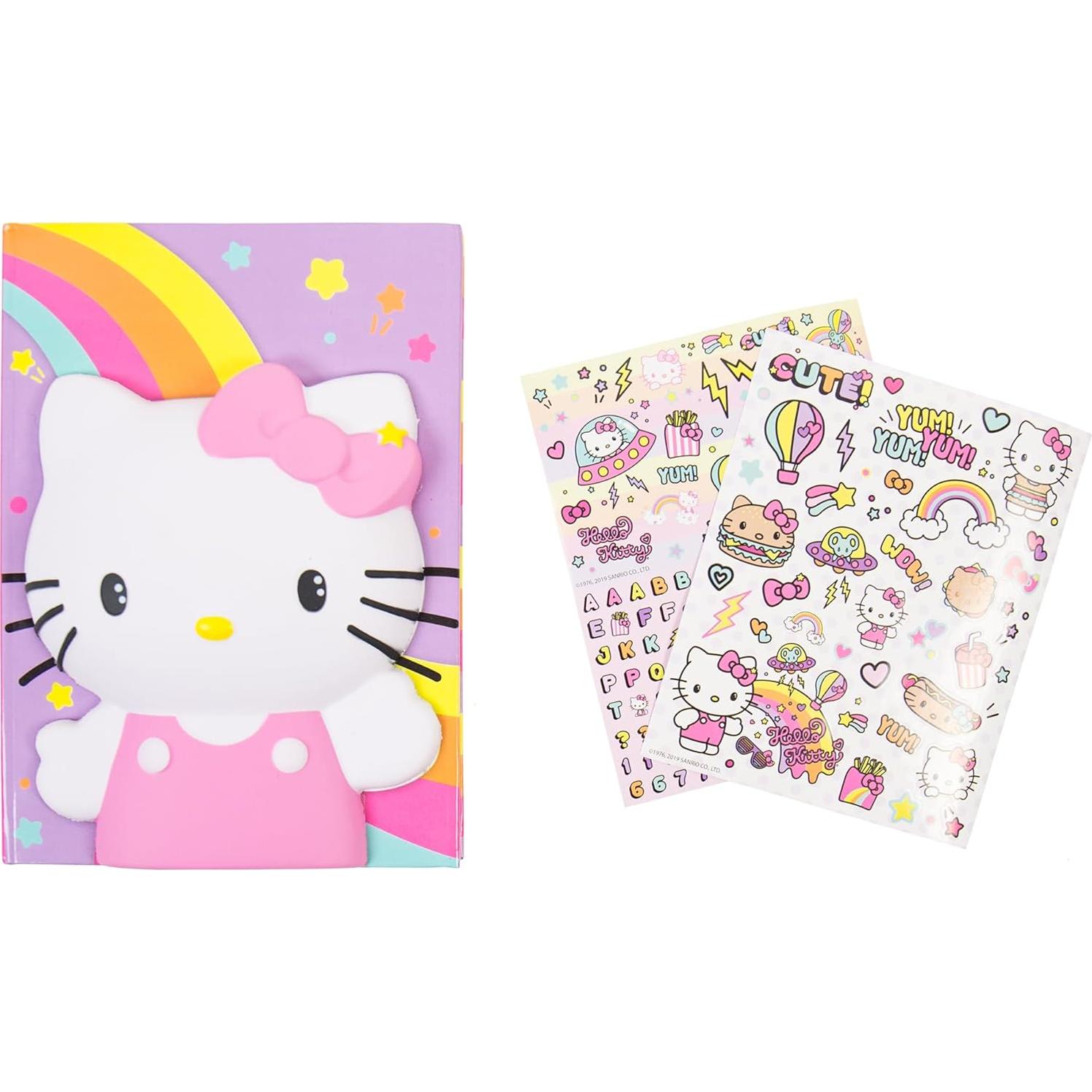 Diario Squishy Hello Kitty con Pegatinas - Horizon Group USA