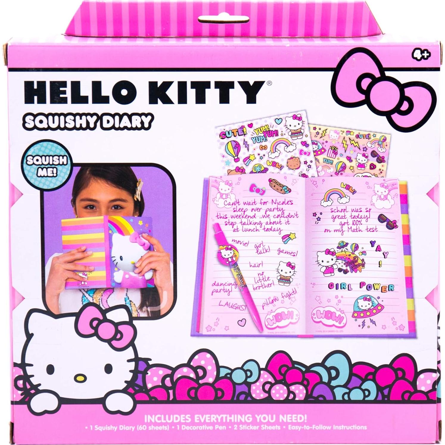 Diario Squishy Hello Kitty con Pegatinas - Horizon Group USA