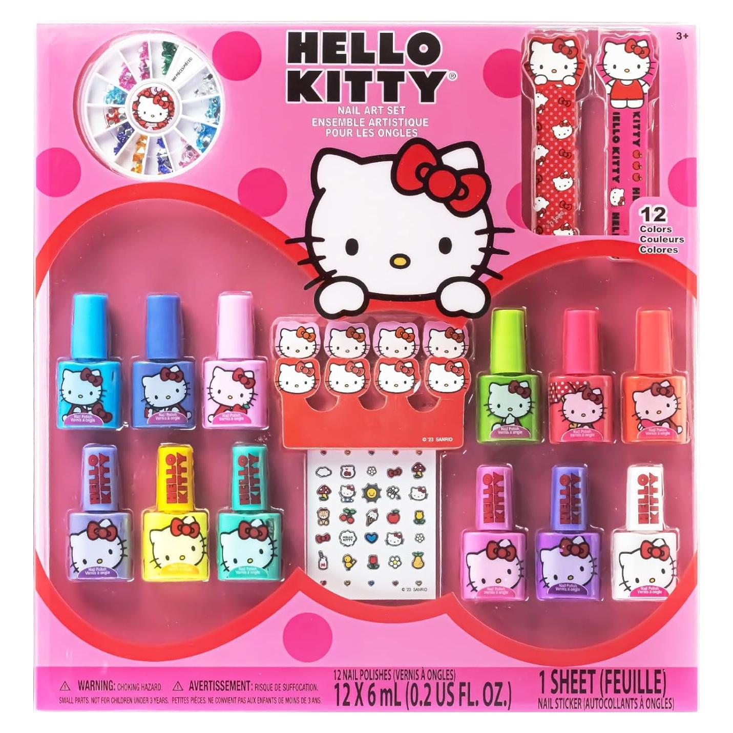 Set de Esmalte de Uñas a Base de Agua Hello Kitty - 12 Colores