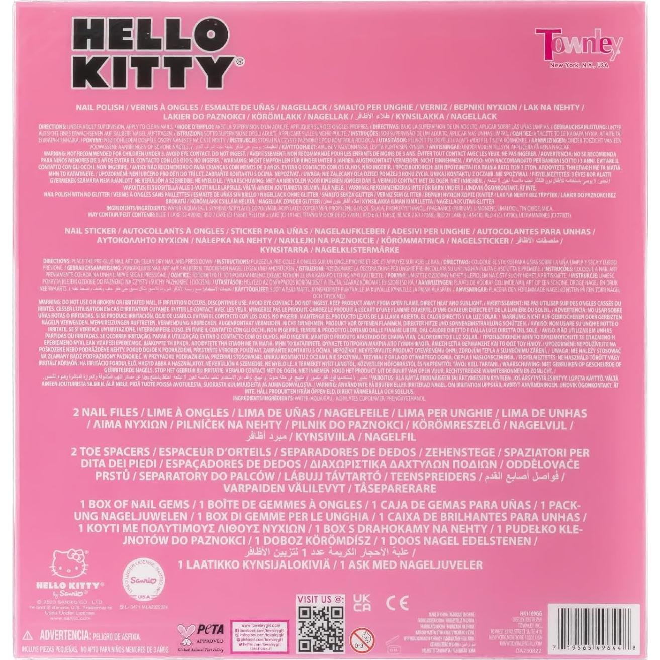 Set de Esmalte de Uñas a Base de Agua Hello Kitty - 12 Colores