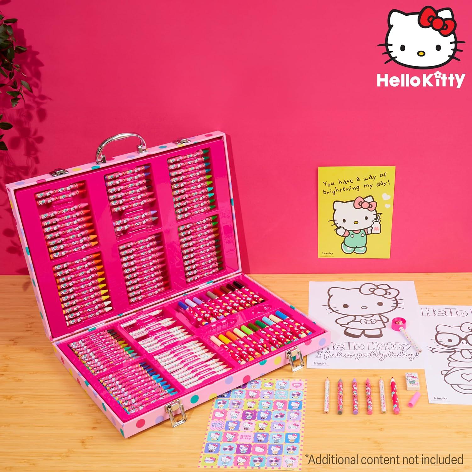 Set de Dibujo Hello Kitty 137 Piezas para Niños 4-12 Años