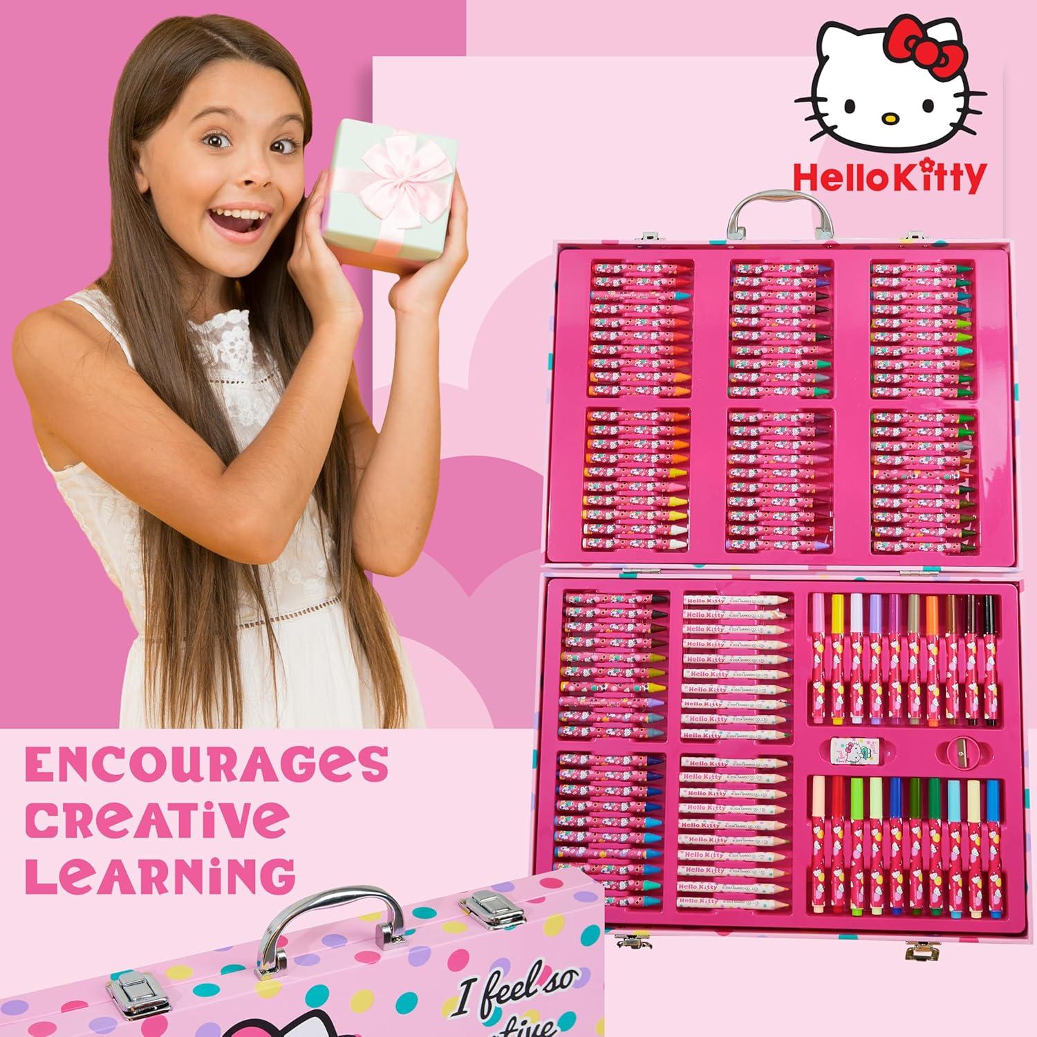 Set de Dibujo Hello Kitty 137 Piezas para Niños 4-12 Años
