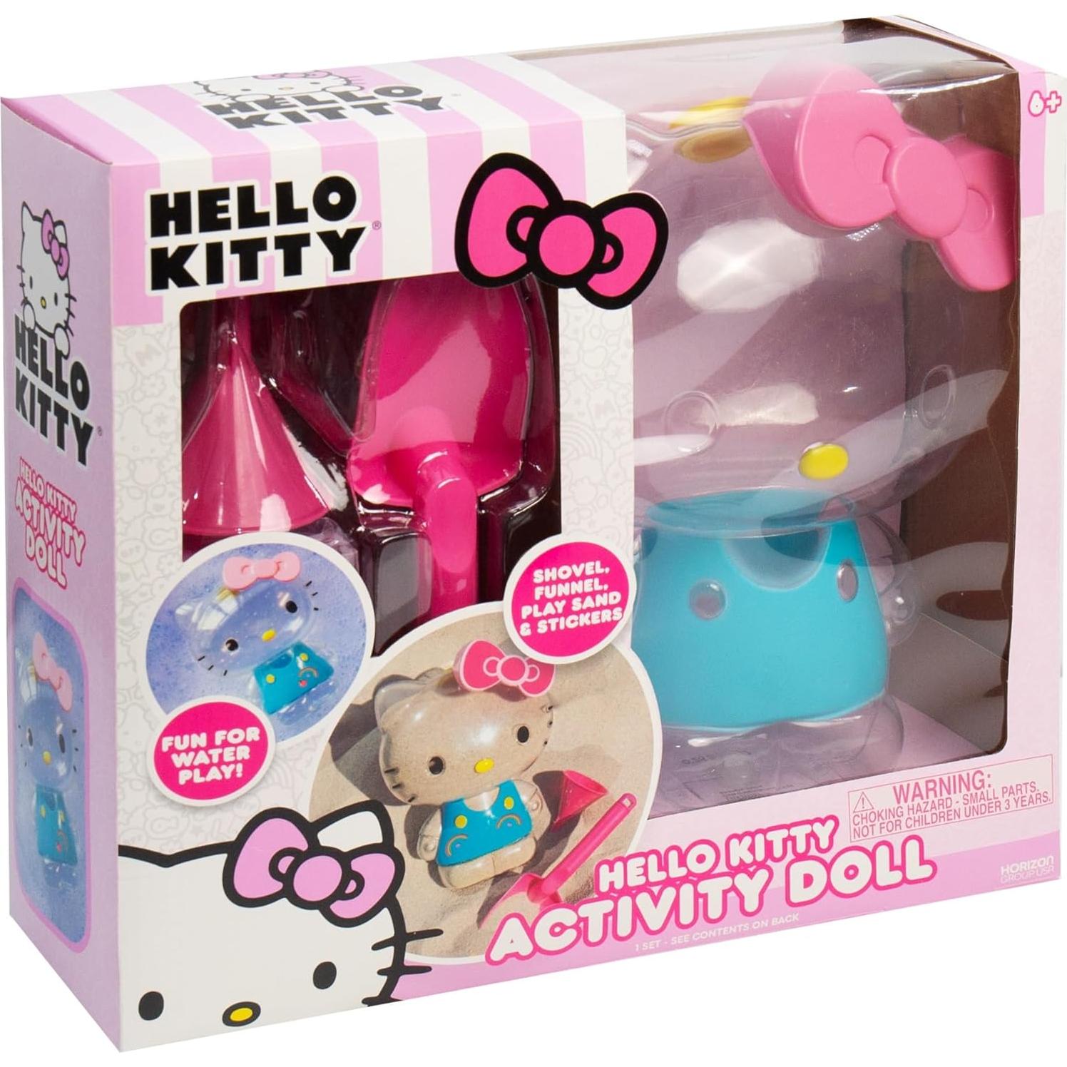 Muñeca de Actividad Hello Kitty con Pala y Embudo - Juguete Sensorial