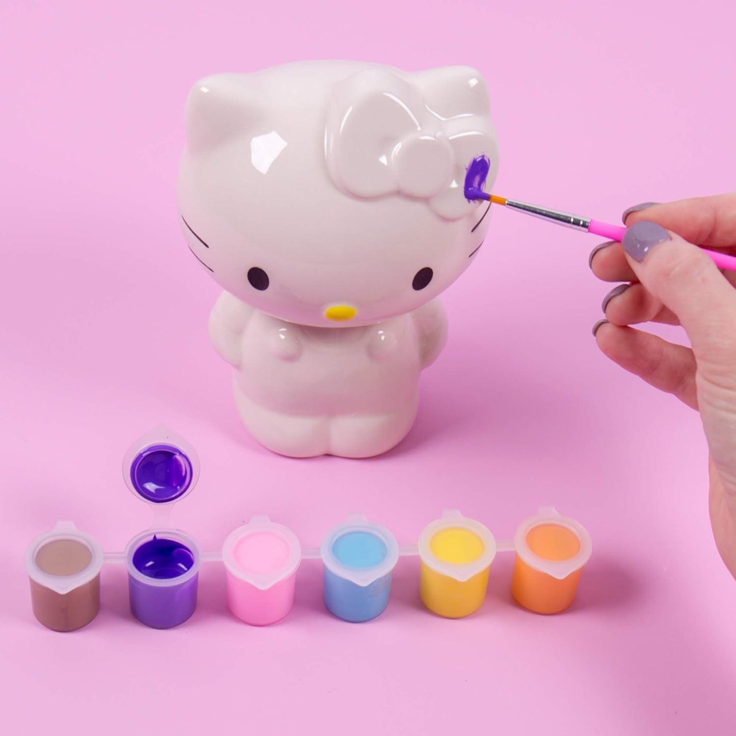 Banco de Cerámica DIY Hola Kitty con Pinturas - Horizon Group