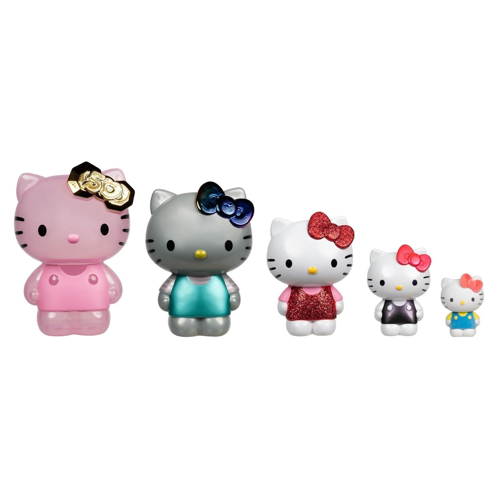 Figuras Anidadas Hello Kitty 50 Aniversario Jazwares - 5 Figuras