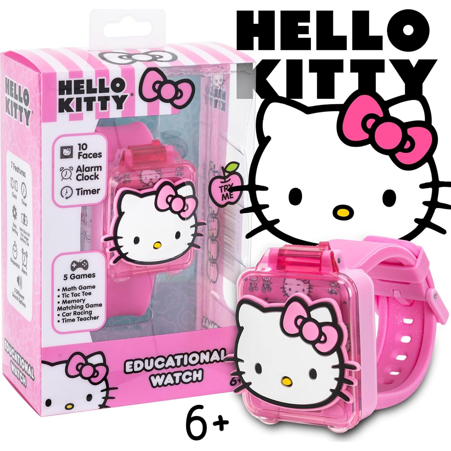 Reloj Educativo Hello Kitty para Niñas con Juegos Interactivos