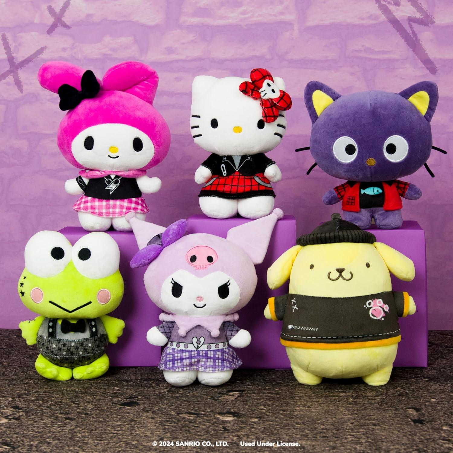 Peluche Punks Keroppi 20 cm - Licenciado Sanrio Jazwares