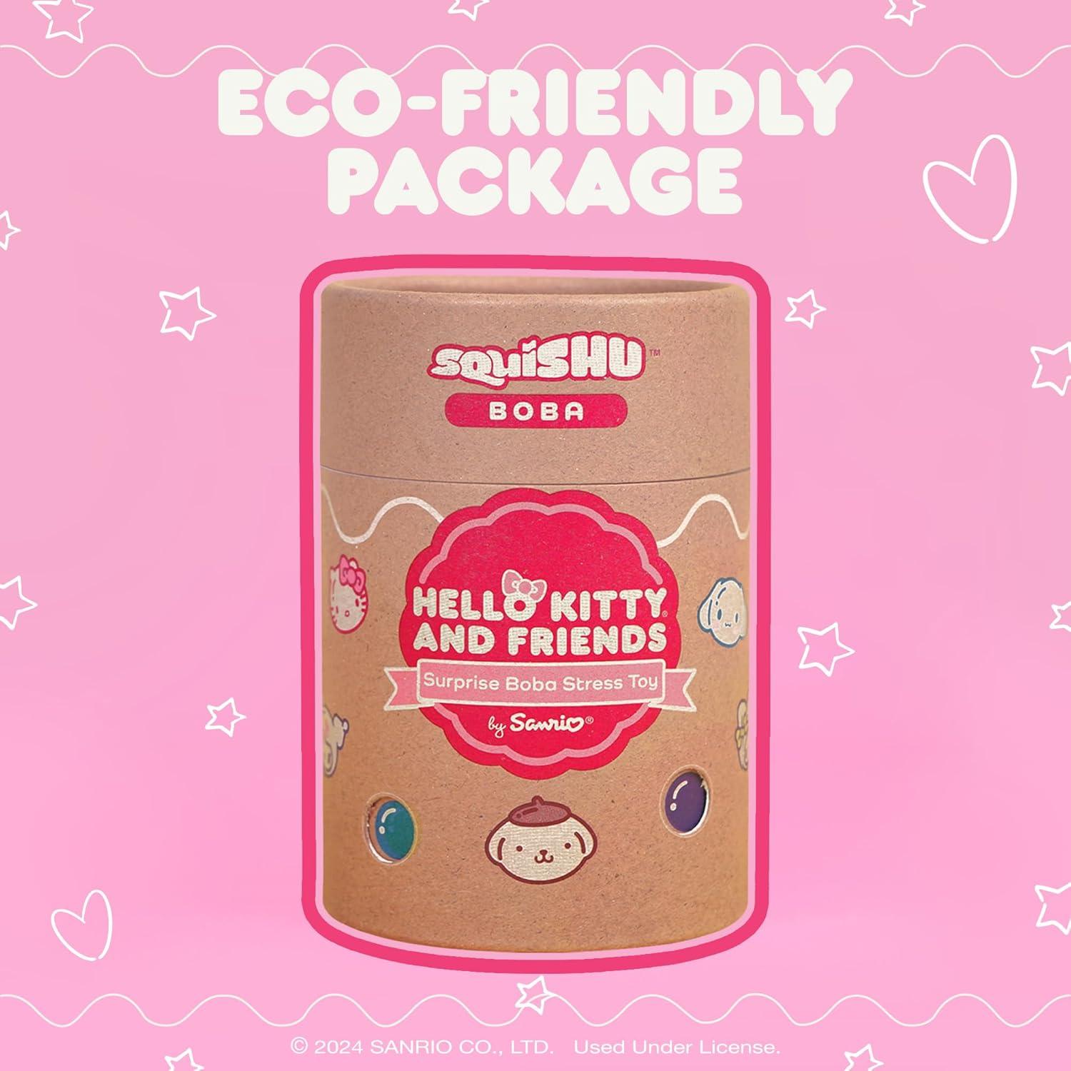 Figura Squishy Hello Kitty y Amigos - Cápsula Sorpresa Boba