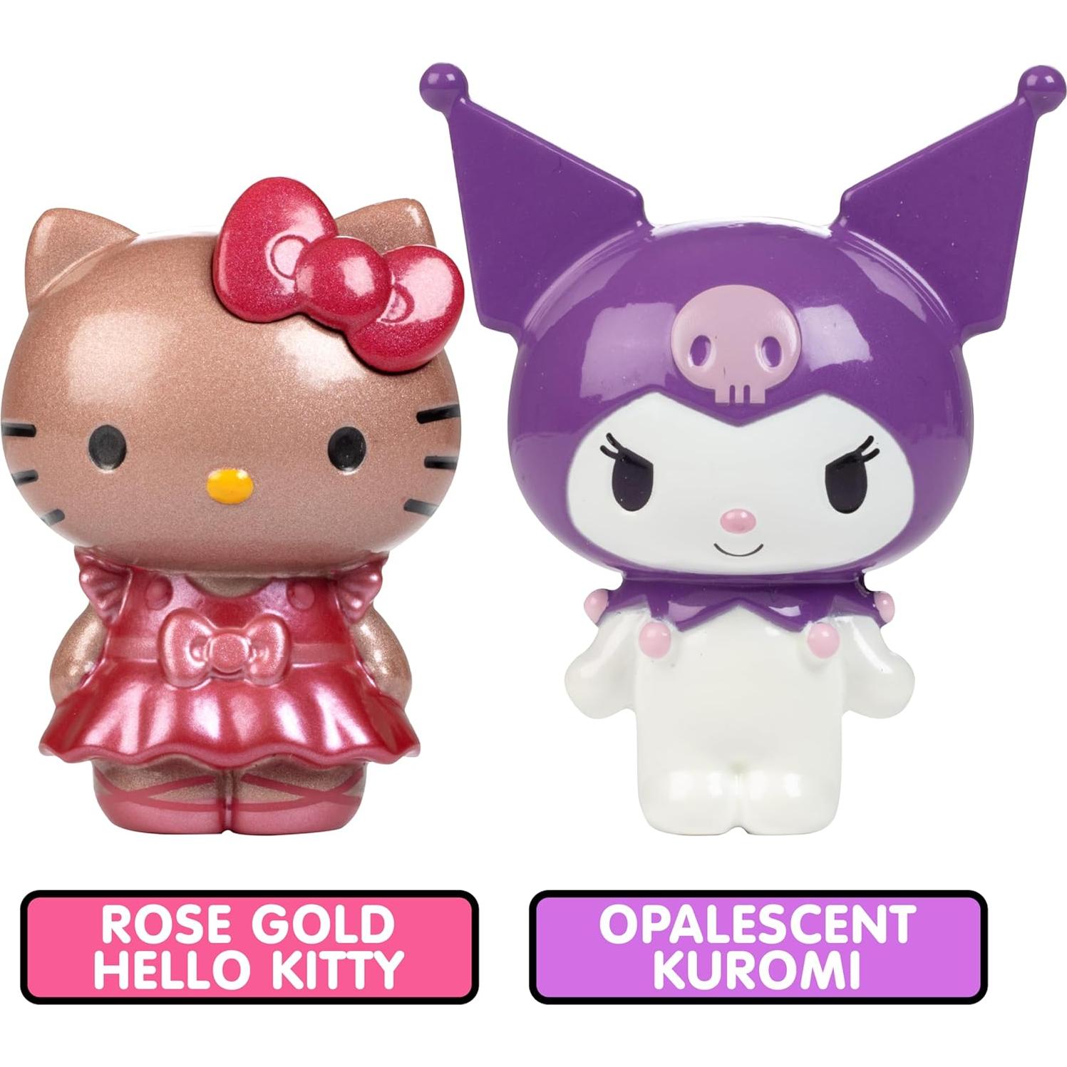 Figuras de Metal Fundido Hello Kitty y Kuromi - 2 Piezas