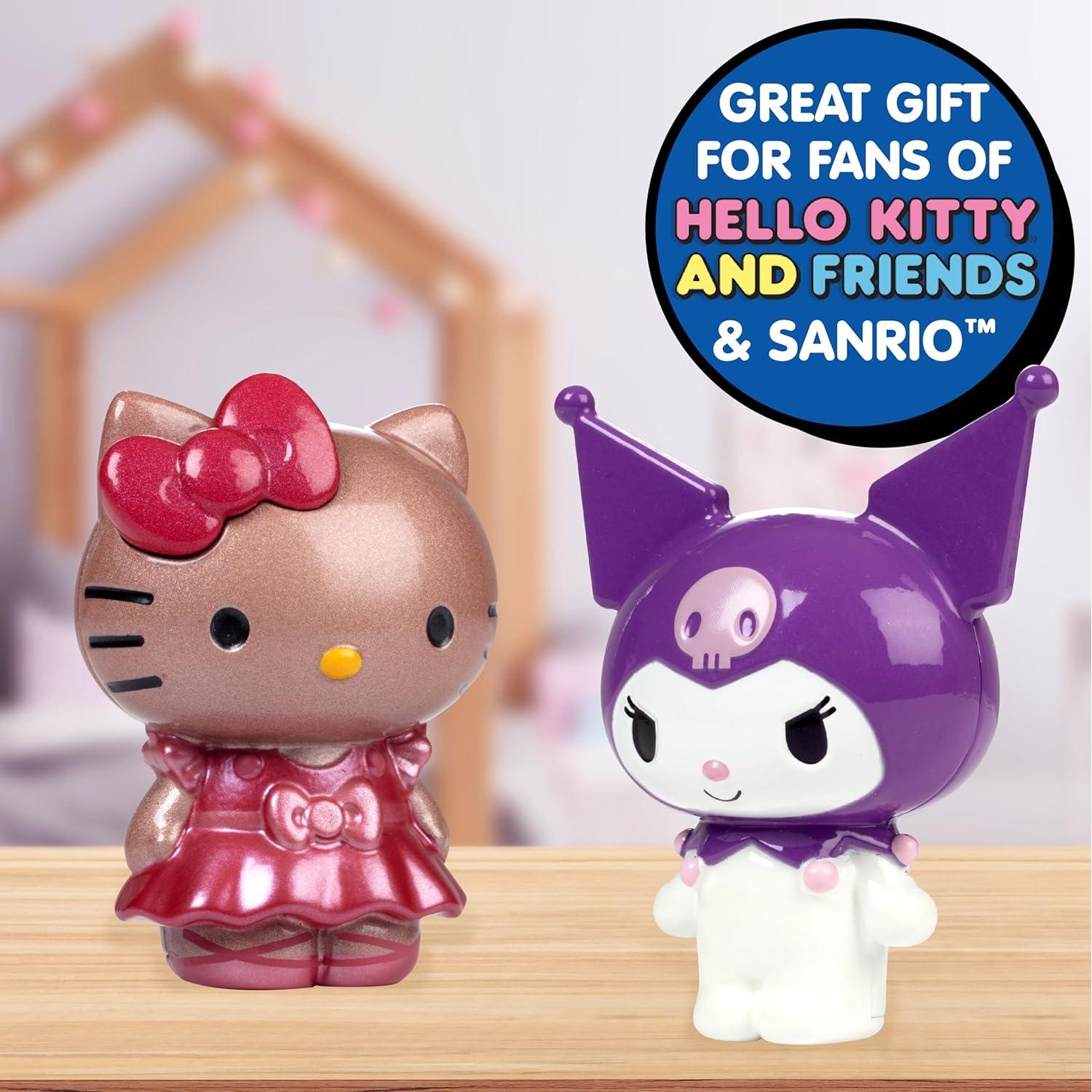 Figuras de Metal Fundido Hello Kitty y Kuromi - 2 Piezas