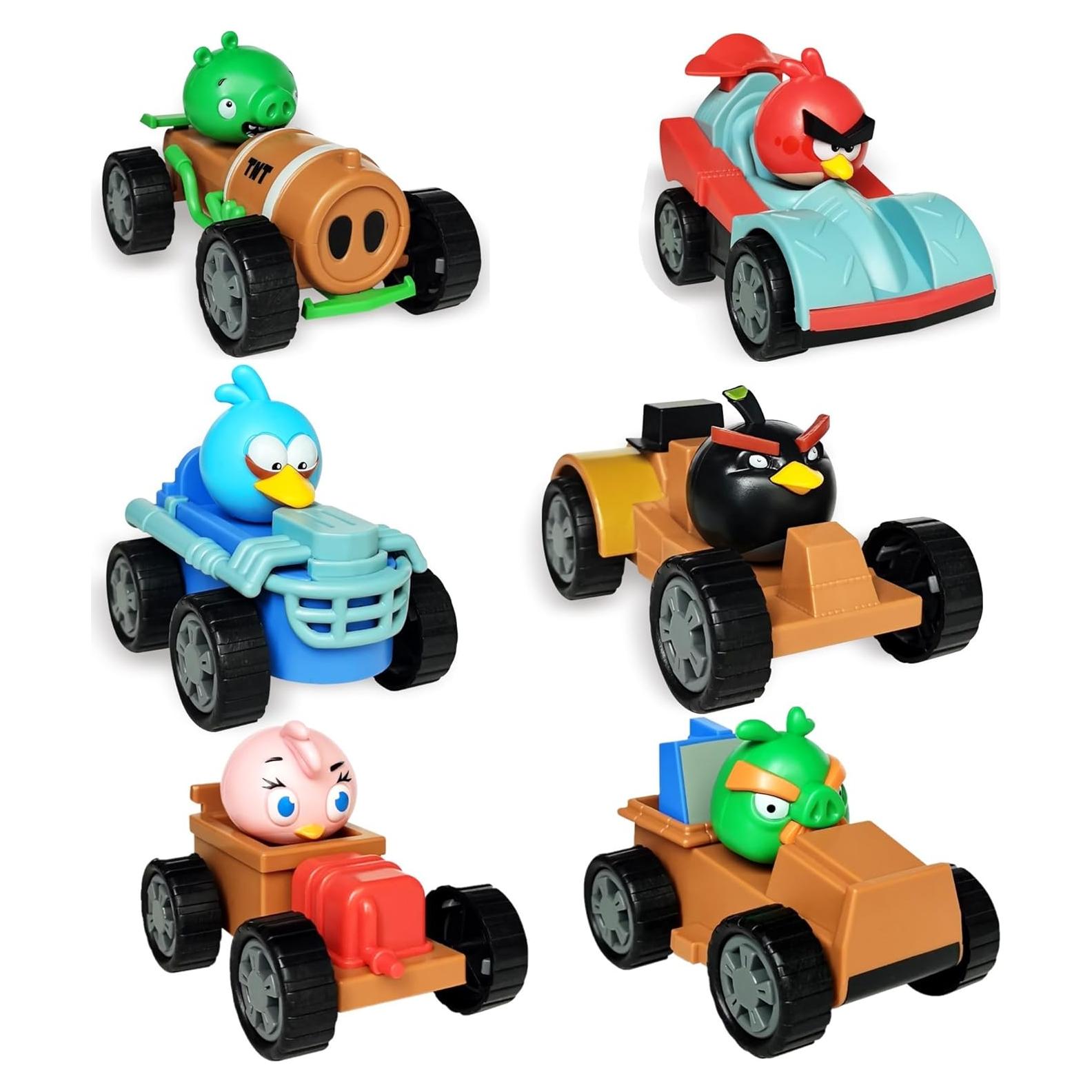 Juego de Juguetes Coleccionables Angry Birds Go - 6 Coches