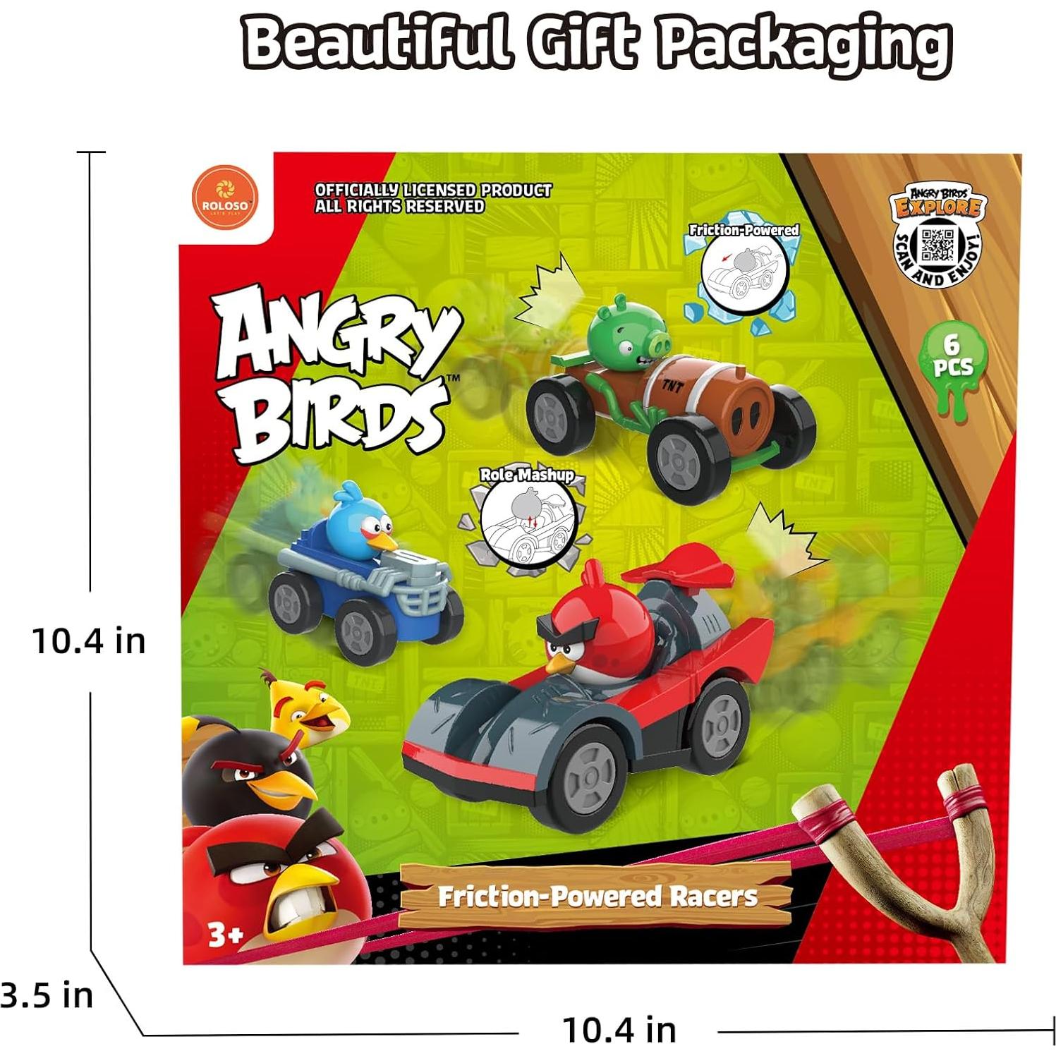 Juego de Juguetes Coleccionables Angry Birds Go - 6 Coches