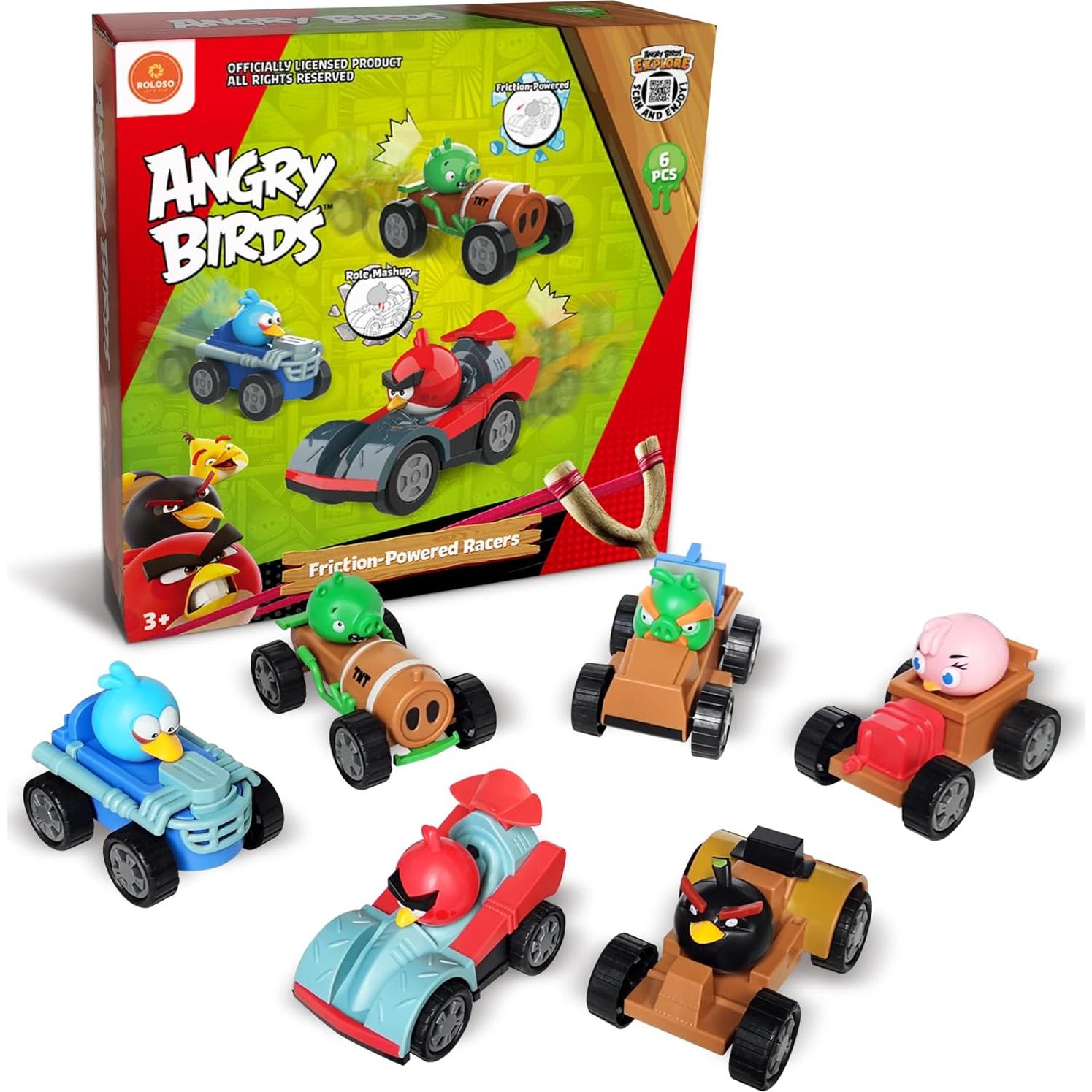 Juego de Juguetes Coleccionables Angry Birds Go - 6 Coches